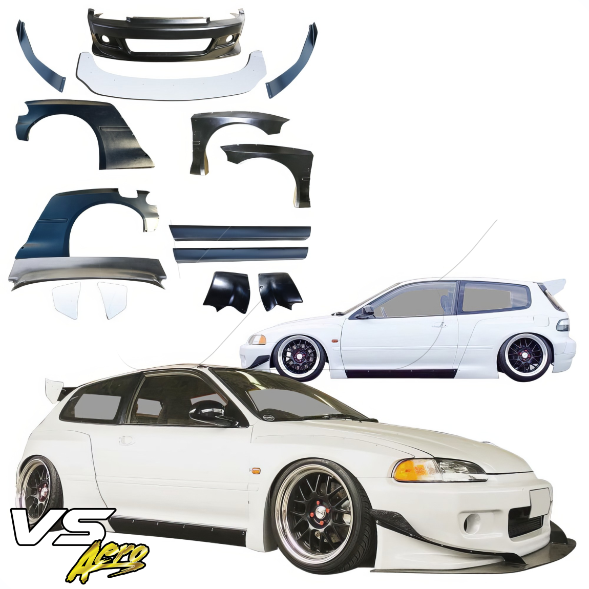 All kind of body kits for Honda Civic 1992. Exterior/Complete Body Kits 