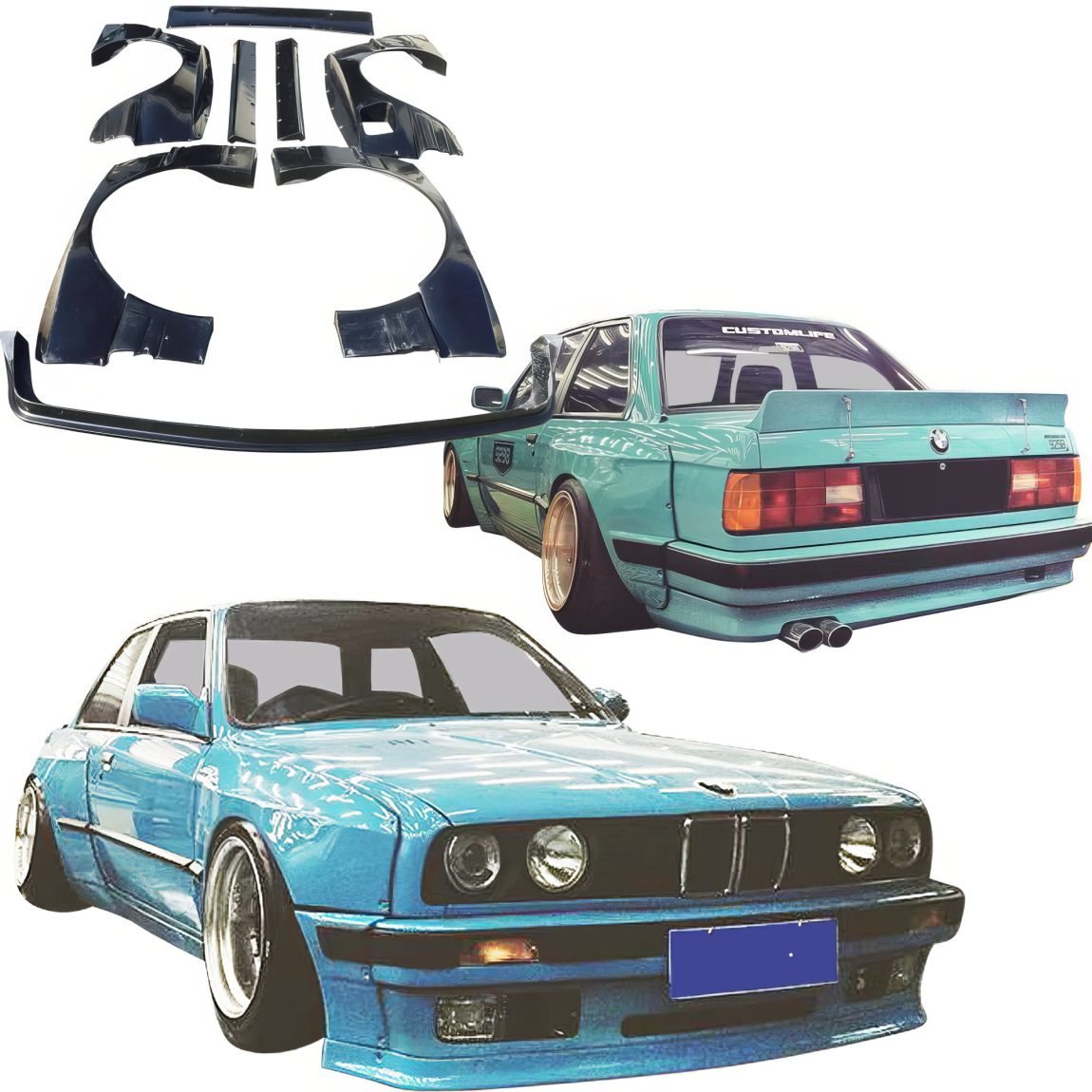 All kind of body kits for BMW 3-Series 1984. Exterior/Complete Body Kits 