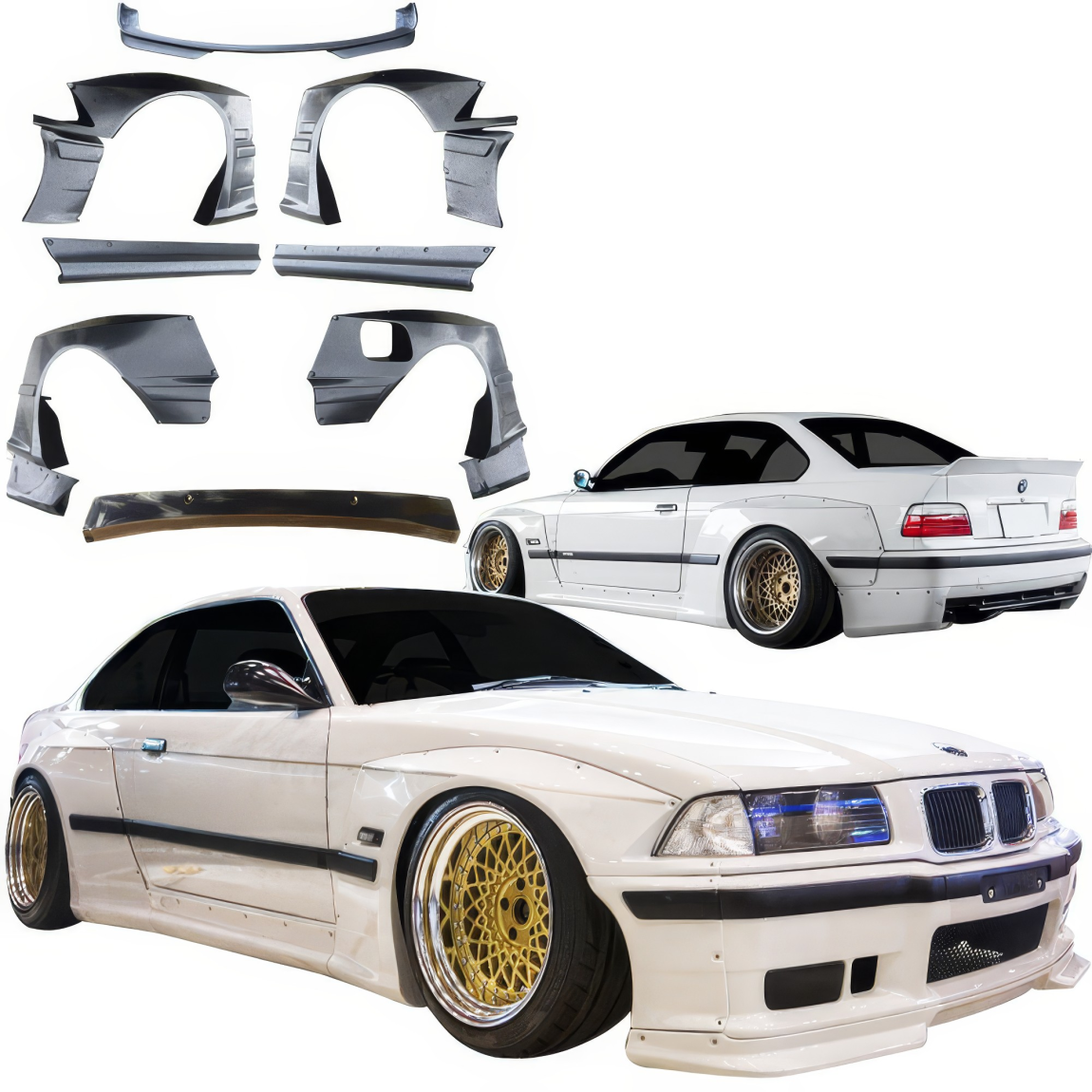 All kind of body kits for BMW 3-Series 1992. Exterior/Complete Body Kits 