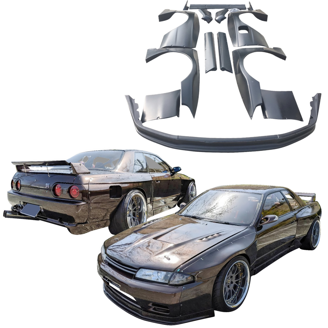 All kind of body kits for Nissan Skyline R32 1990. Exterior/Complete Body Kits 