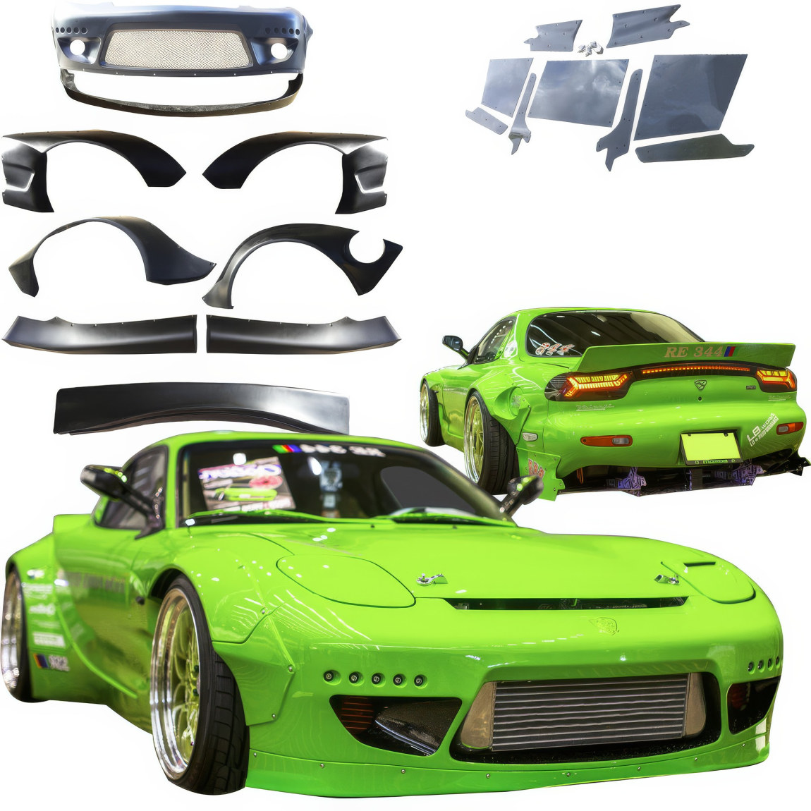 All kind of body kits for Mazda RX-7 1993. Exterior/Complete Body Kits 
