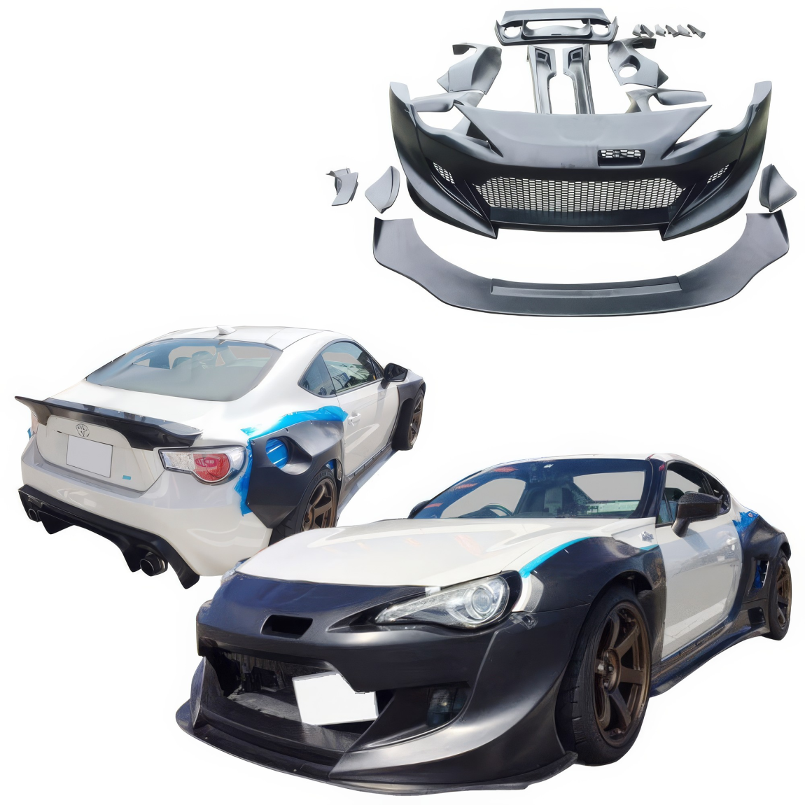 All kind of body kits for Subaru BRZ 2013. Exterior/Complete Body Kits 