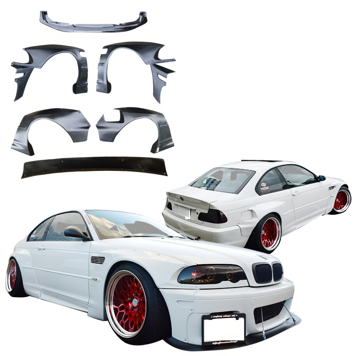 All kind of body kits for BMW M3 2002. Exterior/Complete Body Kits 