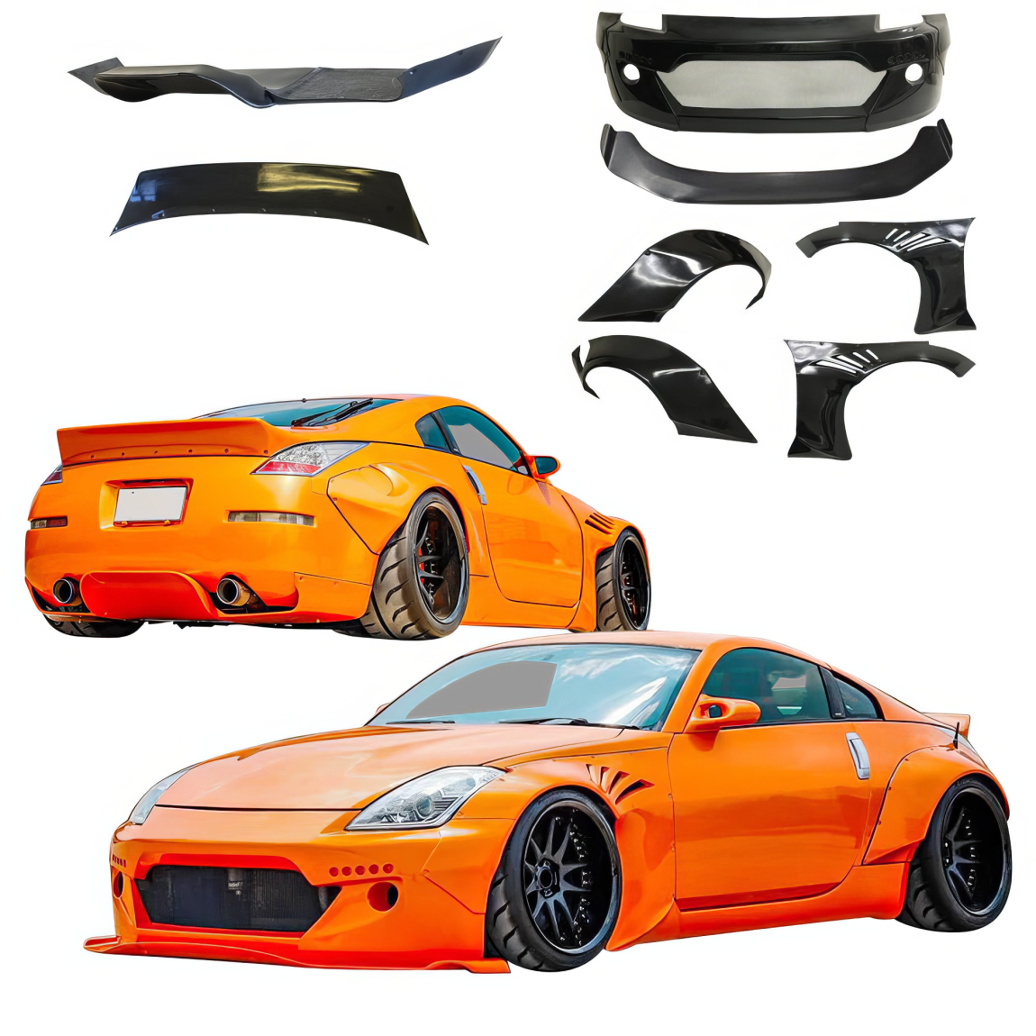 All kind of body kits for Nissan 350Z 2003. Exterior/Complete Body Kits 