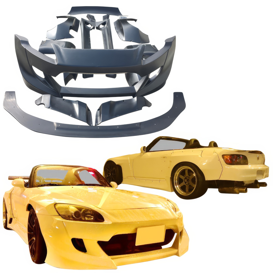 All kind of body kits for Honda S2000 2000. Exterior/Complete Body Kits 