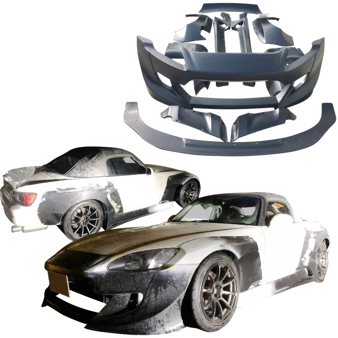 All kind of body kits for Honda S2000 2000. Exterior/Complete Body Kits 