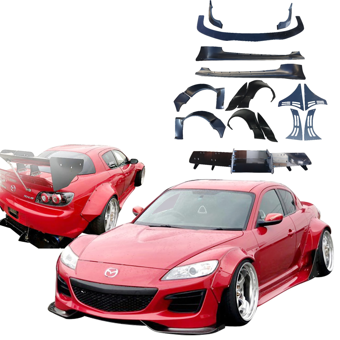 All kind of body kits for Mazda RX-8 2009. Exterior/Complete Body Kits 