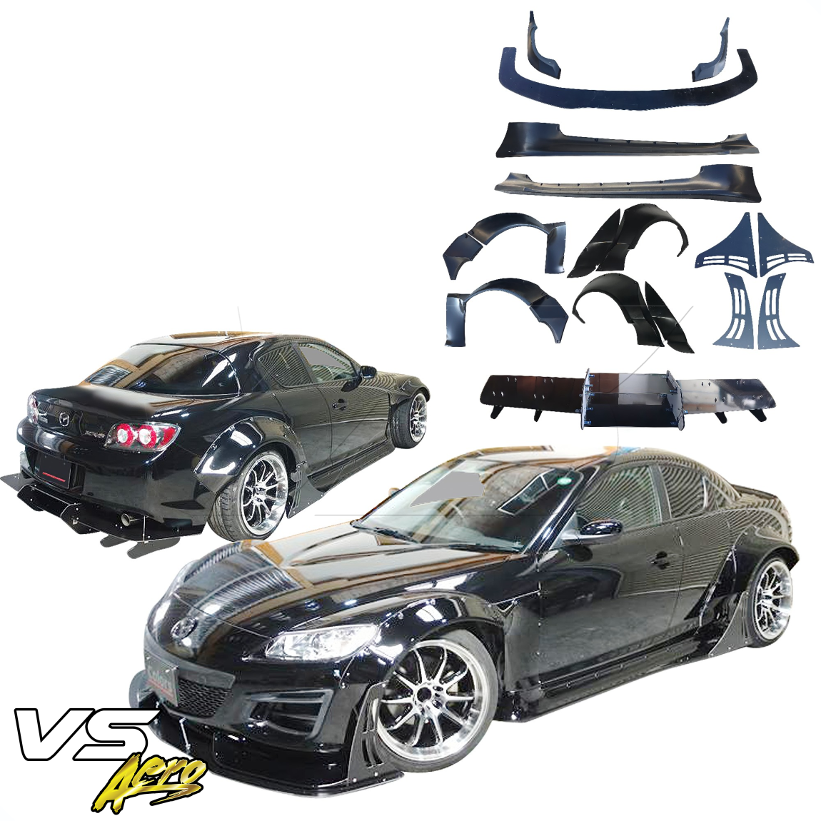 All kind of body kits for Mazda RX-8 2009. Exterior/Complete Body Kits 