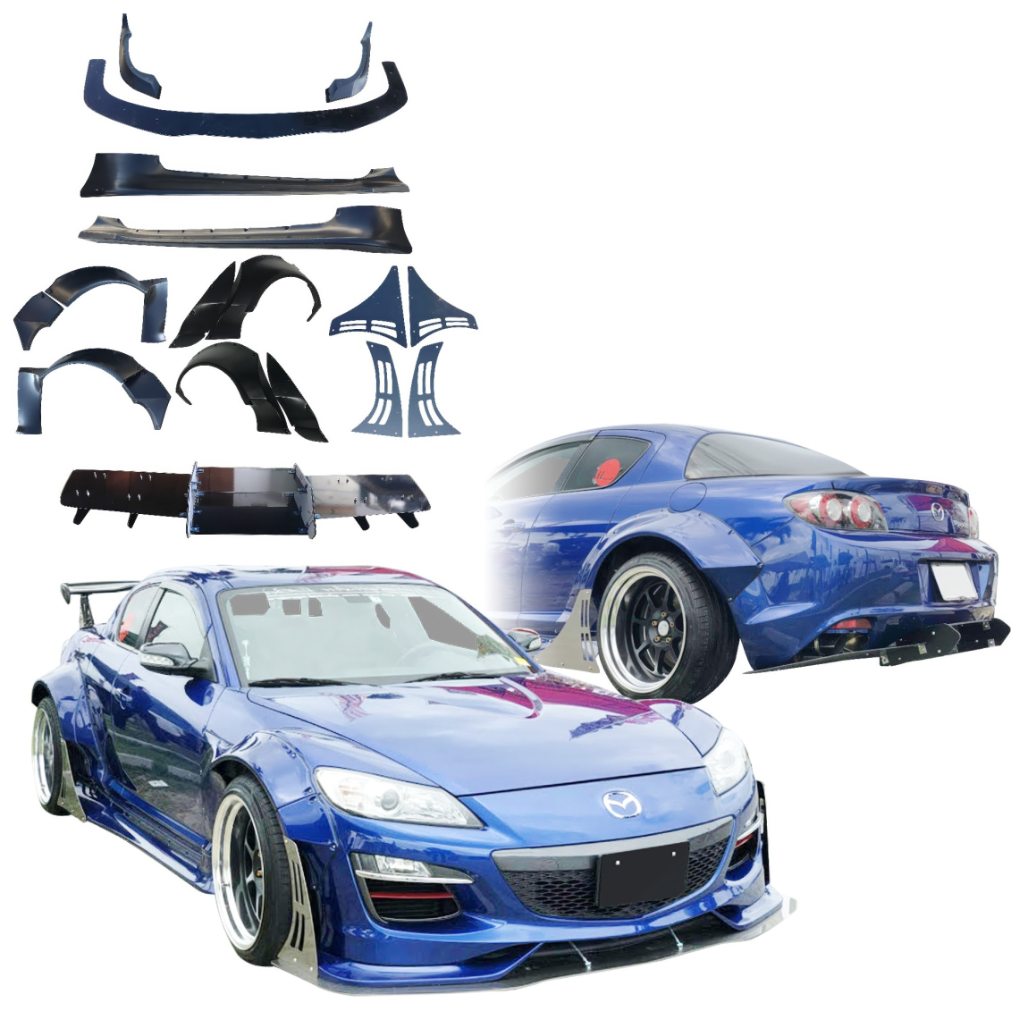 All kind of body kits for Mazda RX-8 2009. Exterior/Complete Body Kits 