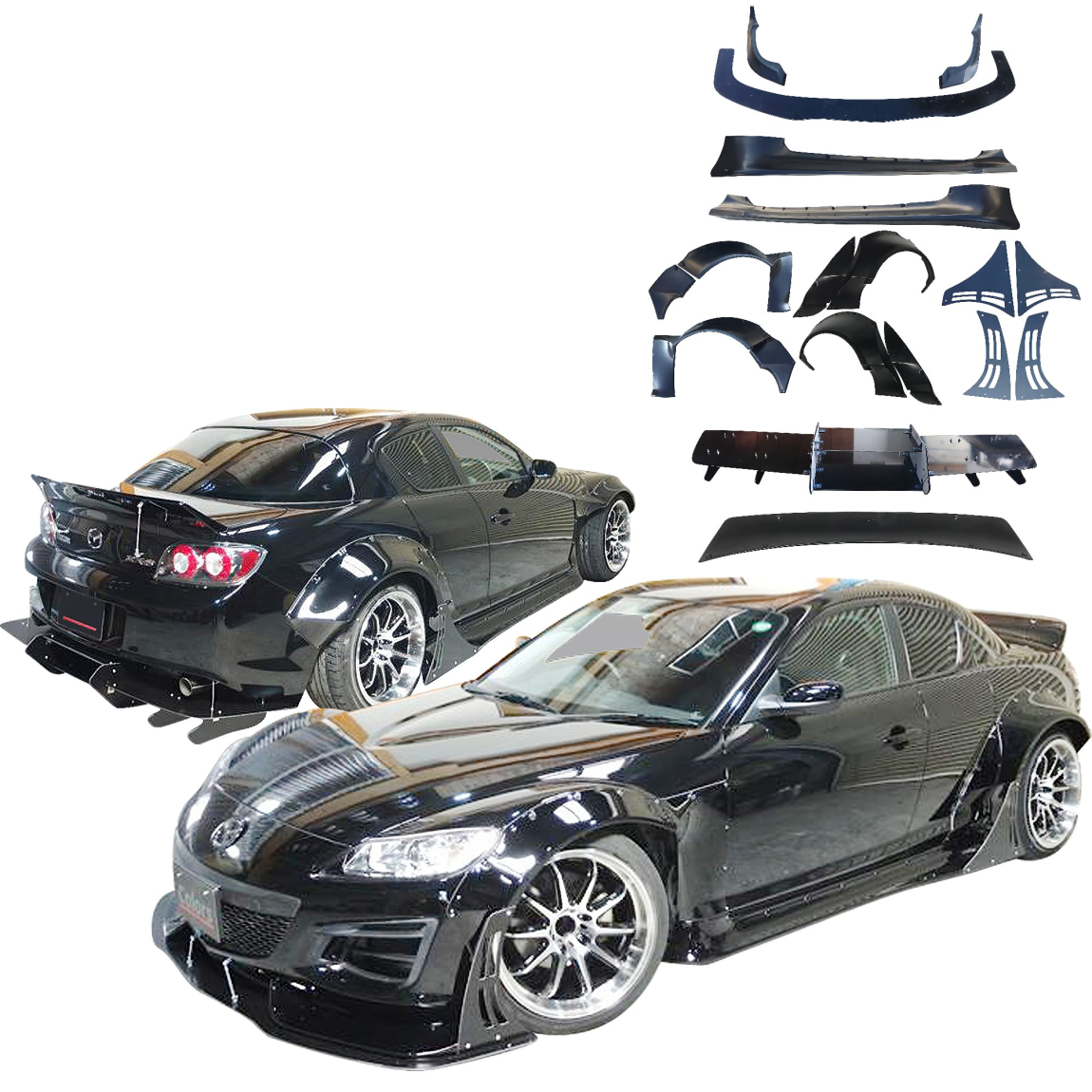 All kind of body kits for Mazda RX-8 2009. Exterior/Complete Body Kits 