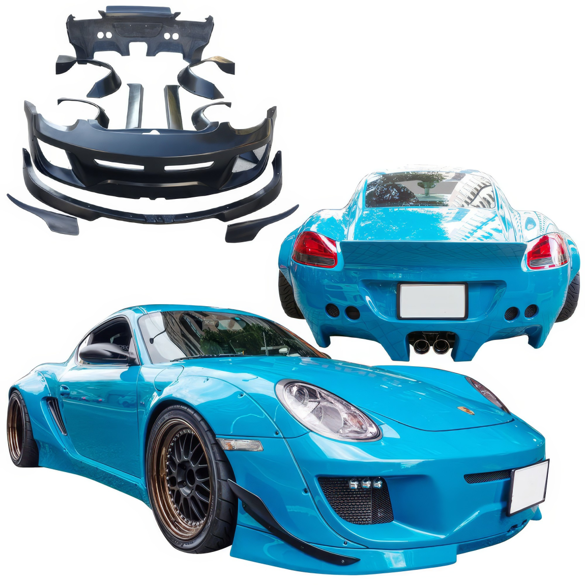 All kind of body kits for Porsche Cayman 2006. Exterior/Complete Body Kits 