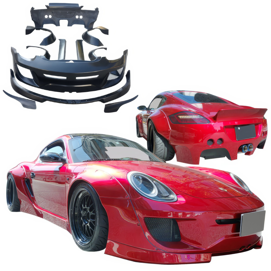 All kind of body kits for Porsche Cayman 2006. Exterior/Complete Body Kits 