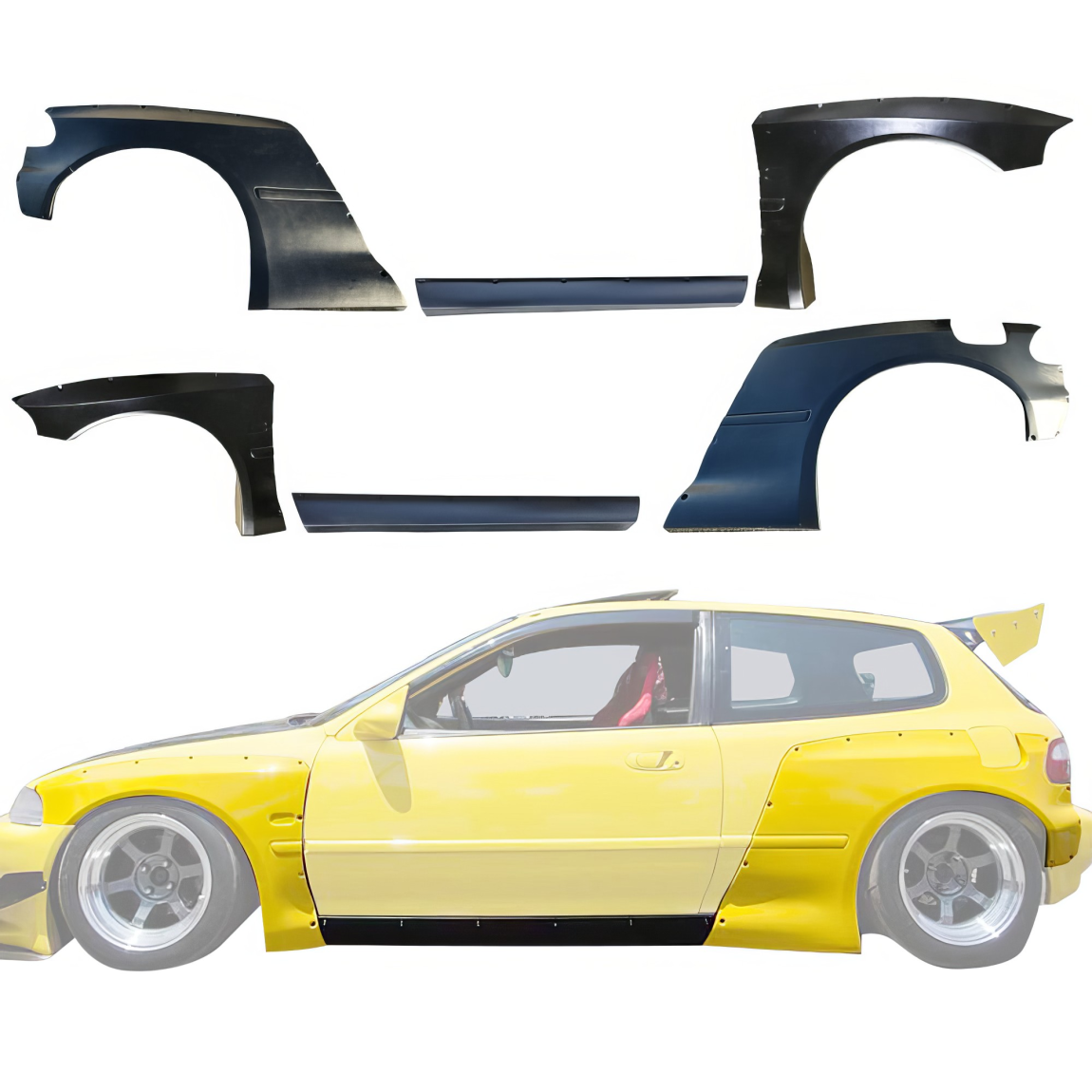 All kind of body kits for Honda Civic 1992. Exterior/Fenders 