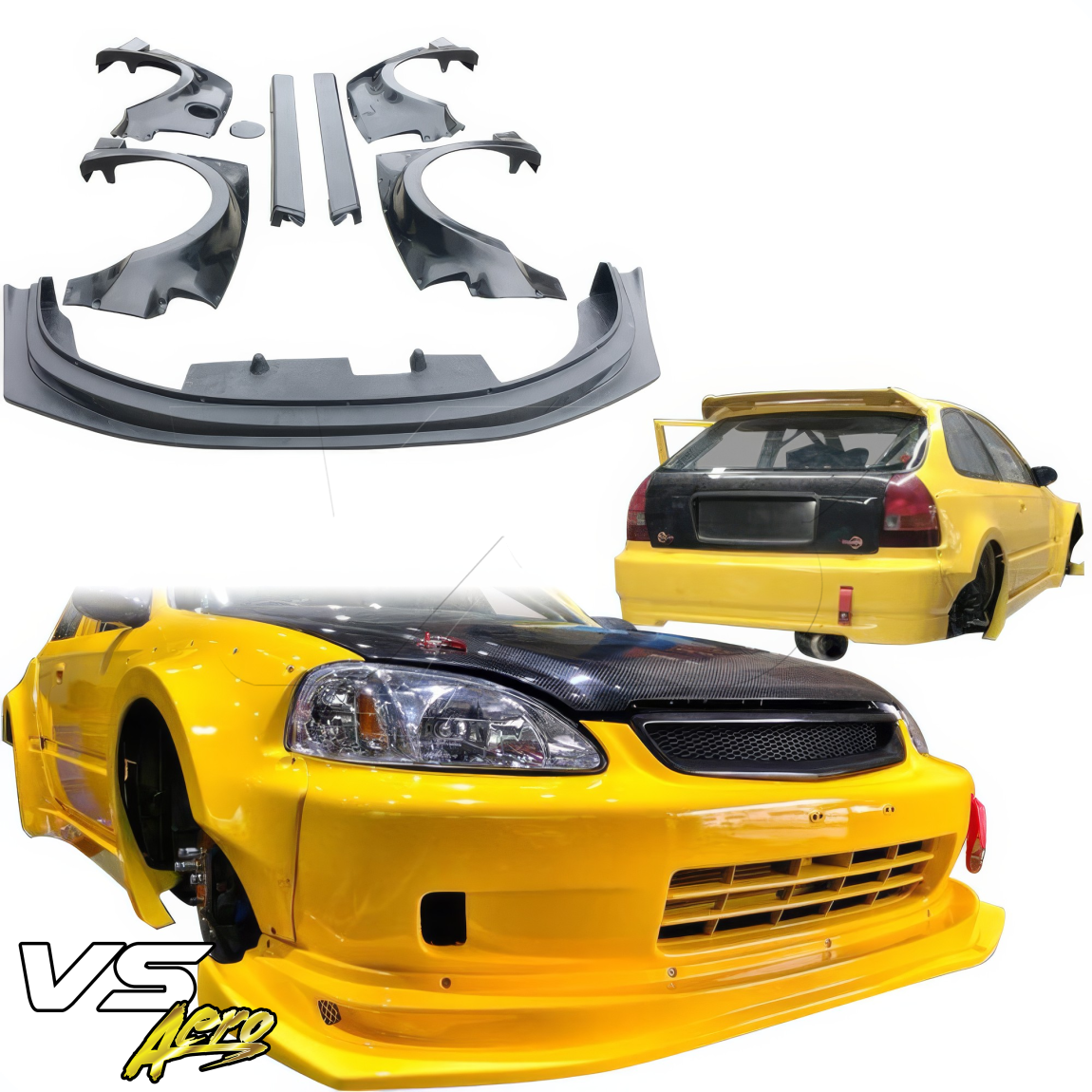 All kind of body kits for Honda Civic 1999. Exterior/Complete Body Kits 