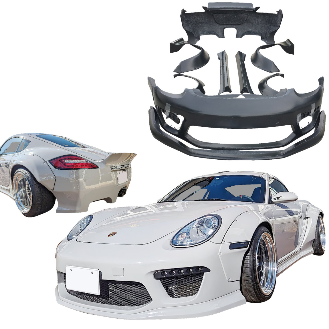 All kind of body kits for Porsche Cayman 2006. Exterior/Complete Body Kits 