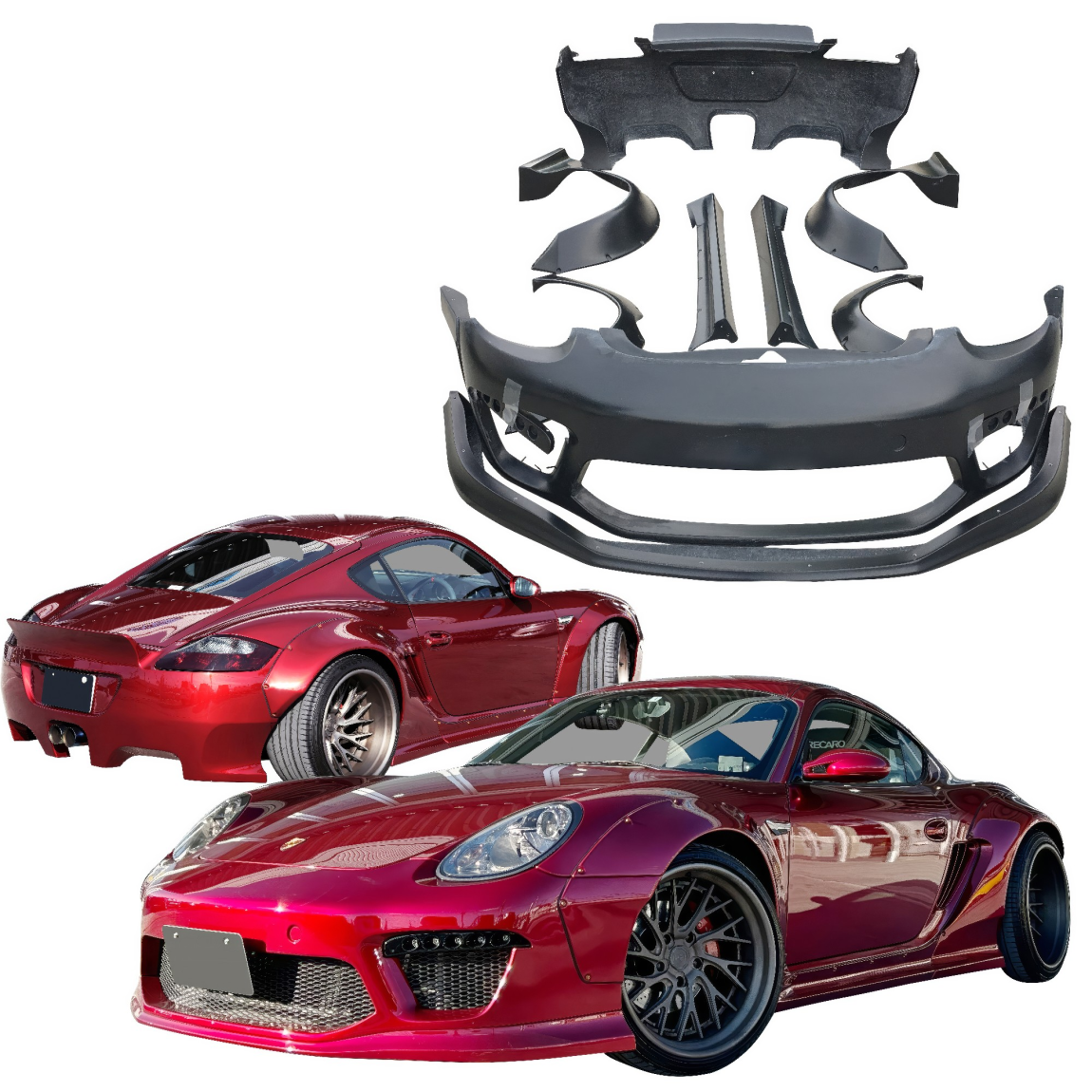 All kind of body kits for Porsche Cayman 2006. Exterior/Complete Body Kits 