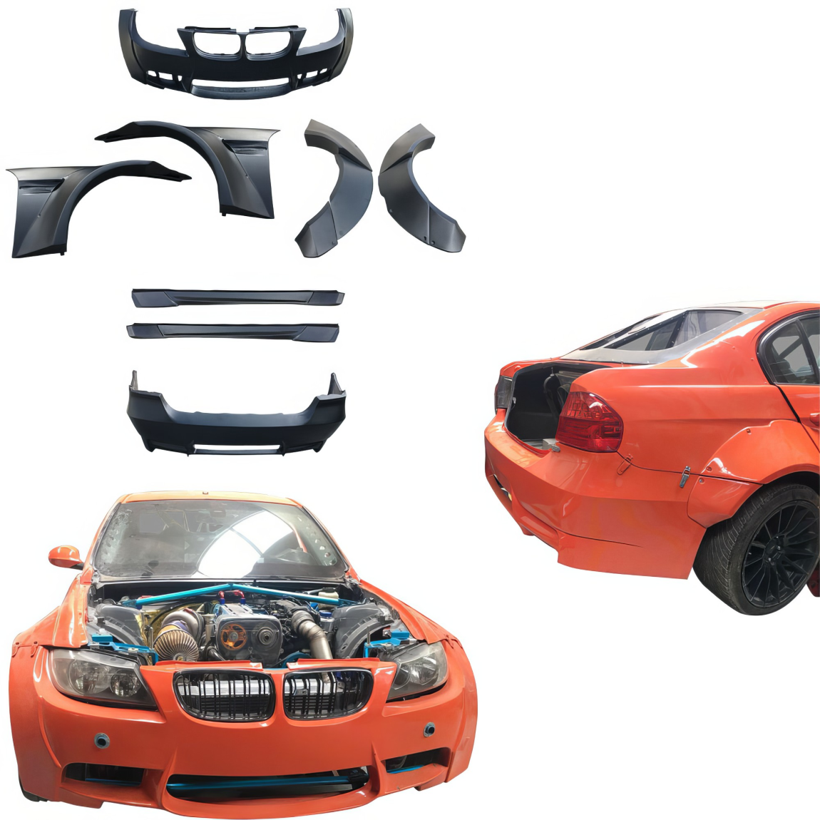 All kind of body kits for BMW 3-Series 2009. Exterior/Complete Body Kits 