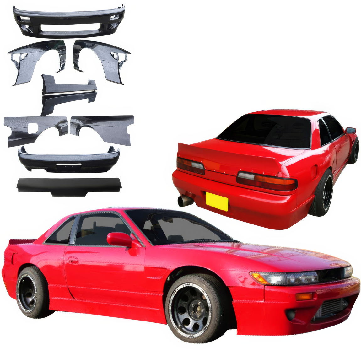 All kind of body kits for Nissan Silvia 1989. Exterior/Complete Body Kits 