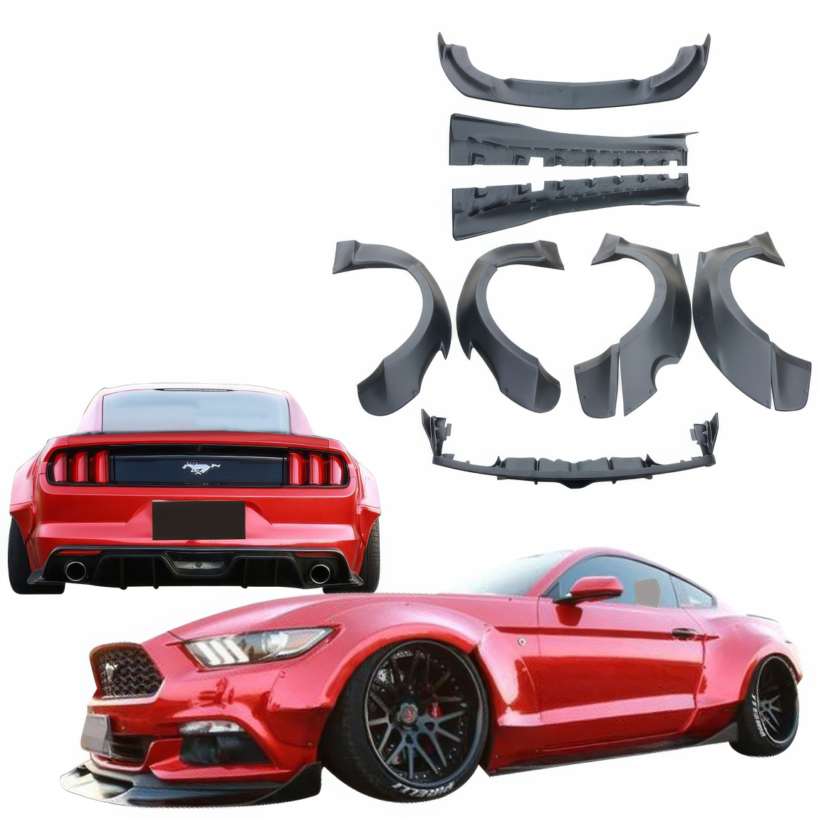 All kind of body kits for Ford Mustang 2015. Exterior/Complete Body Kits 