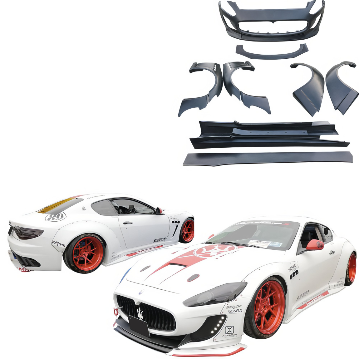 All kind of body kits for Maserati GranTurismo 2008. Exterior/Complete Body Kits 