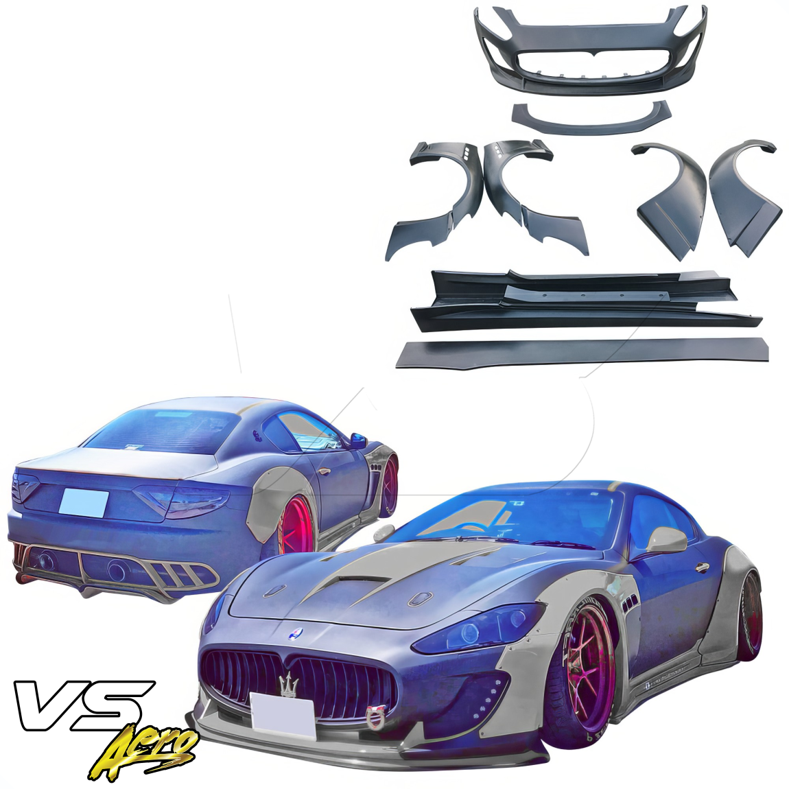 All kind of body kits for Maserati GranTurismo 2008. Exterior/Complete Body Kits 