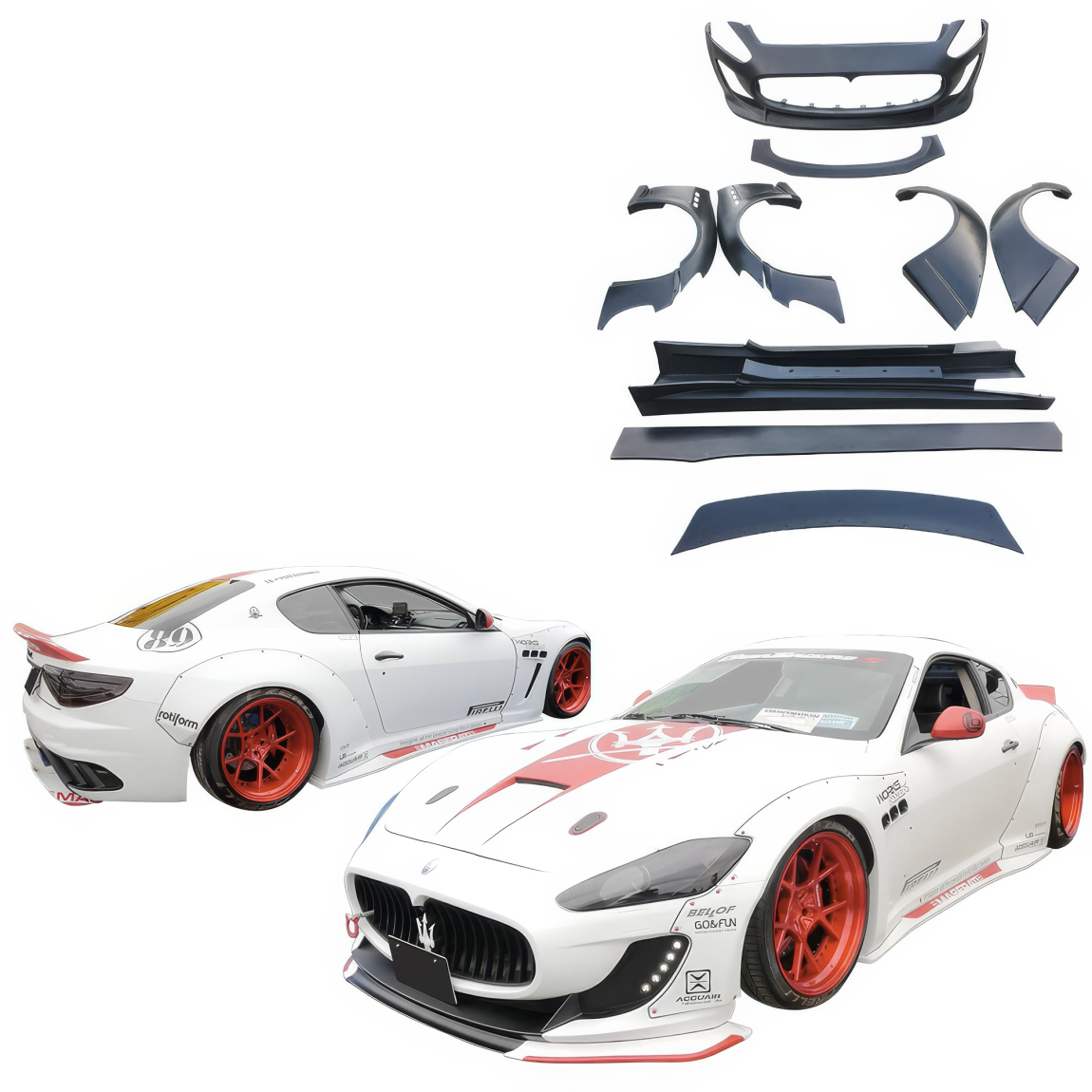 All kind of body kits for Maserati GranTurismo 2008. Exterior/Complete Body Kits 