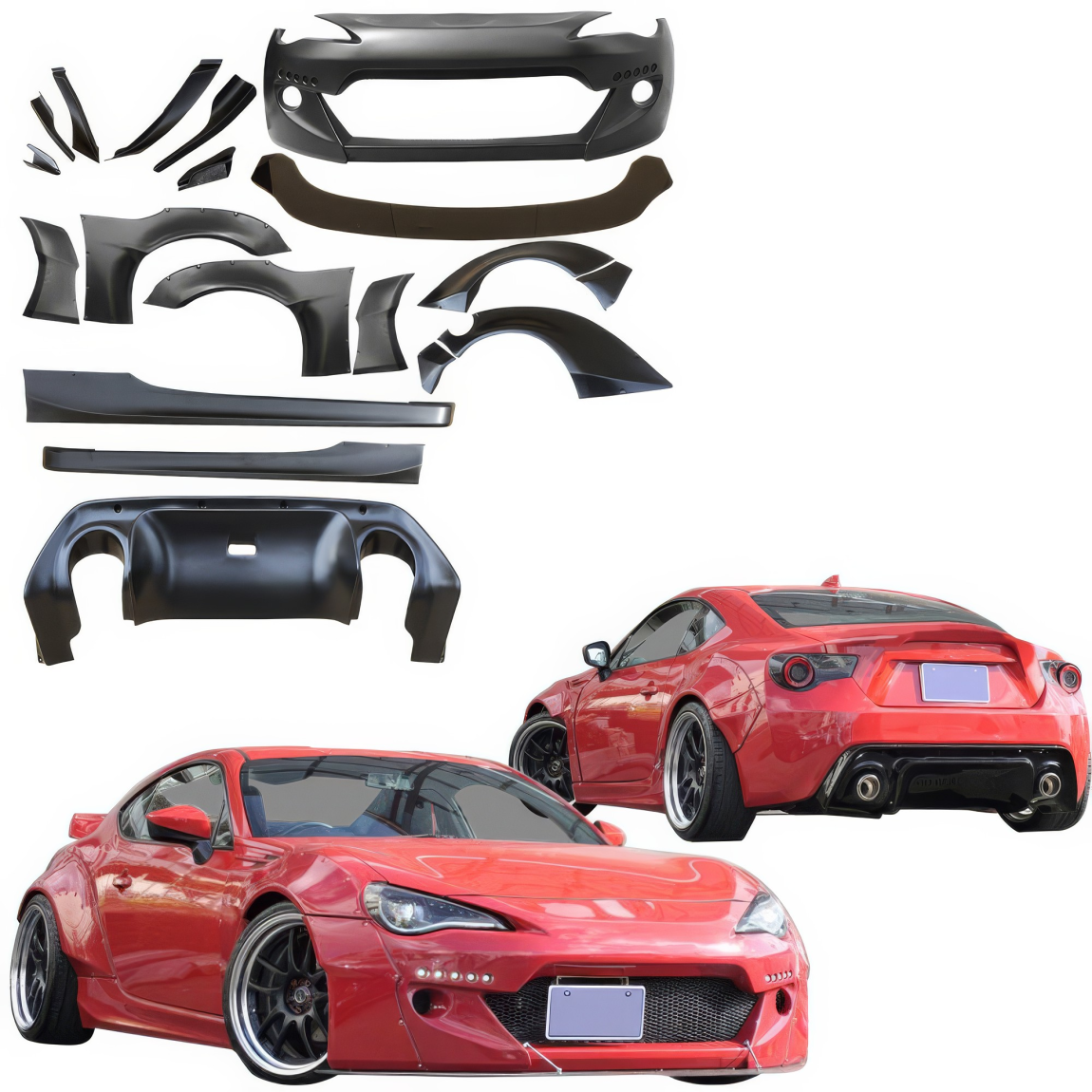 All kind of body kits for Toyota 86 2017. Exterior/Complete Body Kits 