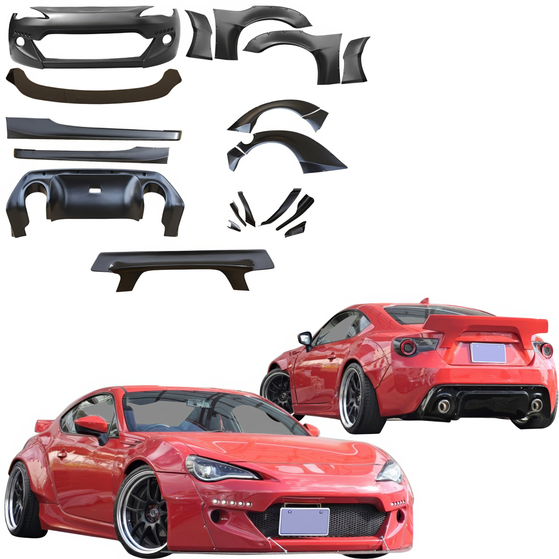 All kind of body kits for Toyota 86 2017. Exterior/Complete Body Kits 