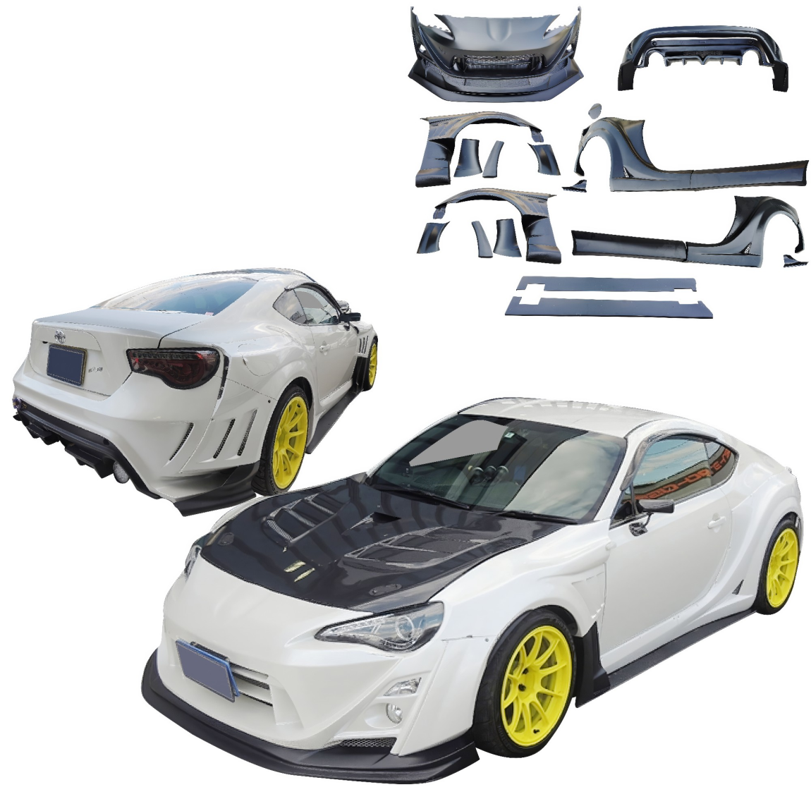 All kind of body kits for Toyota 86 2017. Exterior/Complete Body Kits 