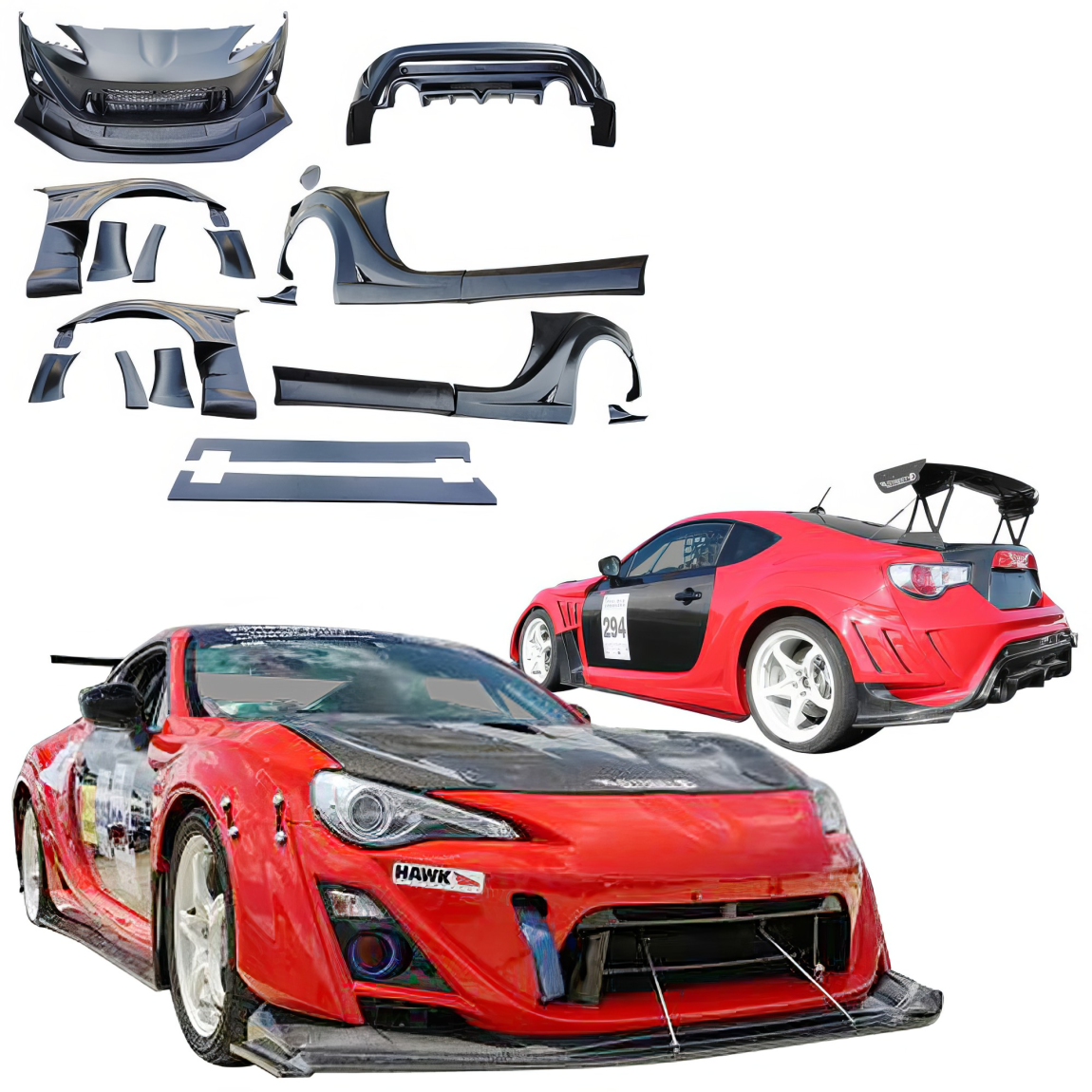 All kind of body kits for Toyota 86 2017. Exterior/Complete Body Kits 