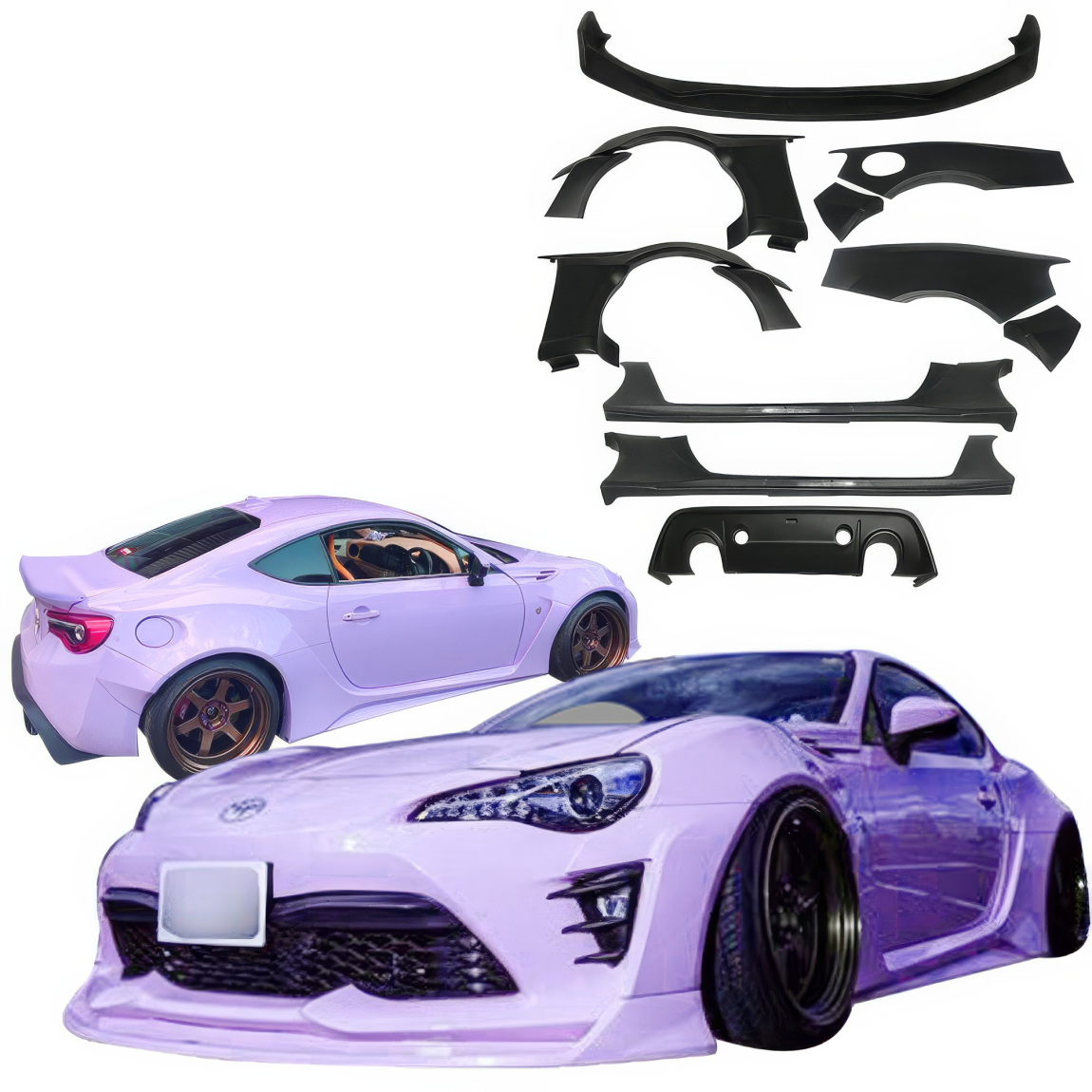 All kind of body kits for Scion FR-S 2013. Exterior/Complete Body Kits 