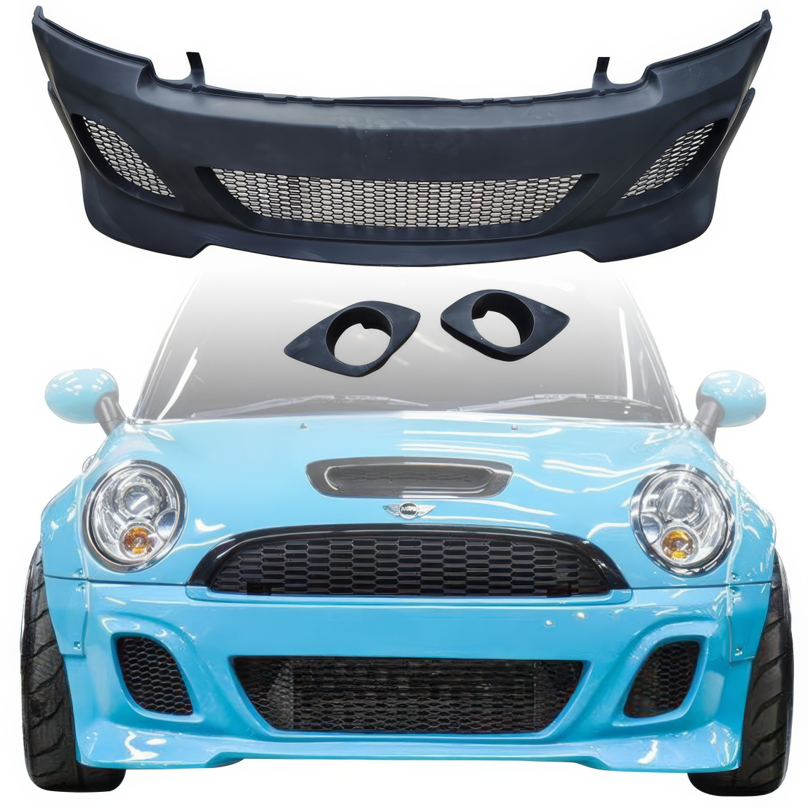 All kind of body kits for Mini Cooper 2007. Exterior/Front Bumpers or Lips 