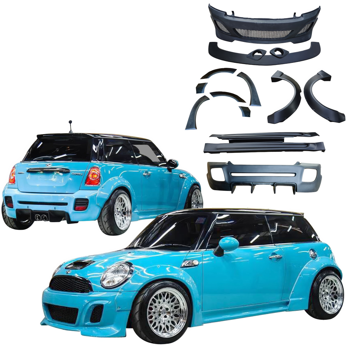 All kind of body kits for Mini Cooper 2007. Exterior/Complete Body Kits 