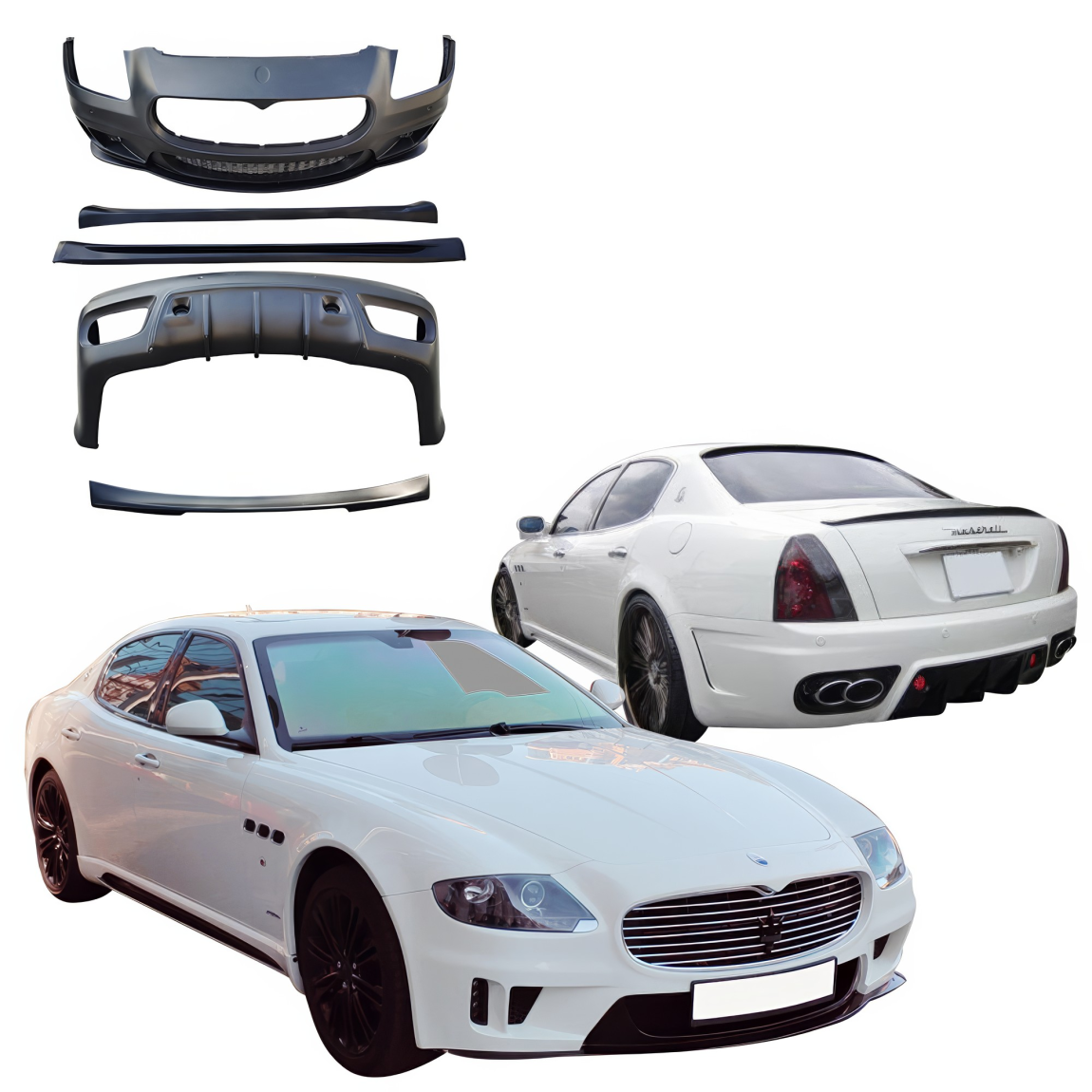 All kind of body kits for Maserati Quattroporte 2009. Exterior/Complete Body Kits 