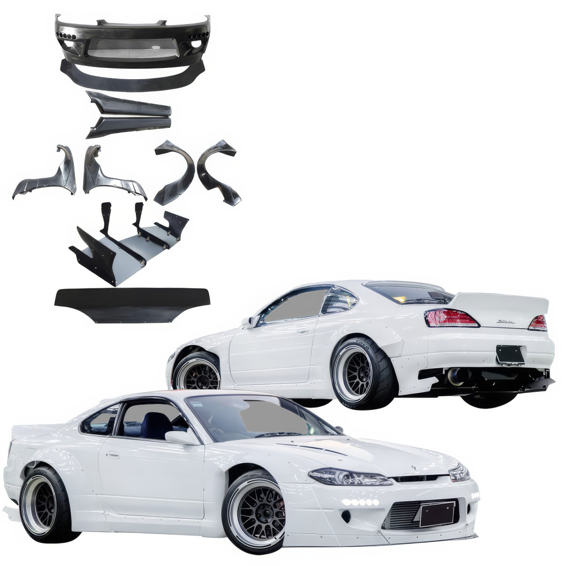 All kind of body kits for Nissan Silvia 1999. Exterior/Complete Body Kits 