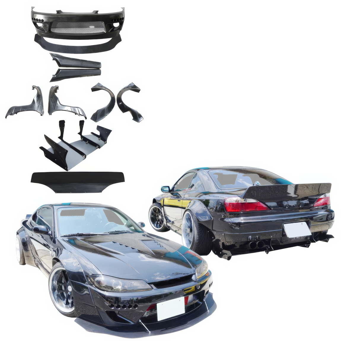 All kind of body kits for Nissan Silvia 1999. Exterior/Complete Body Kits 