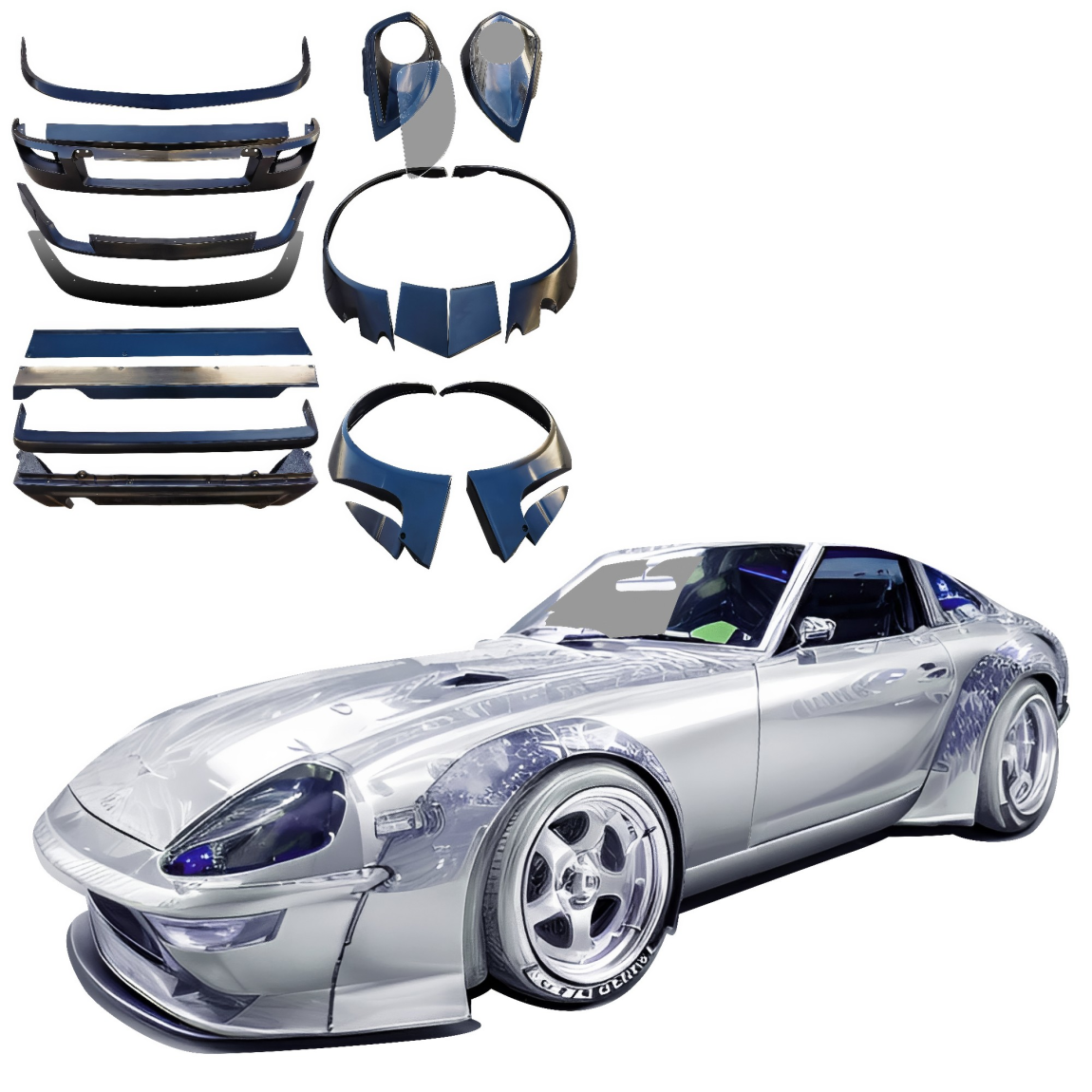 All kind of body kits for Datsun 280ZX 1979. Exterior/Complete Body Kits 