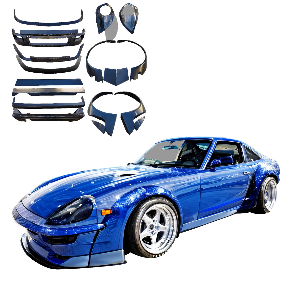 All kind of body kits for Datsun 280ZX 1979. Exterior/Complete Body Kits 