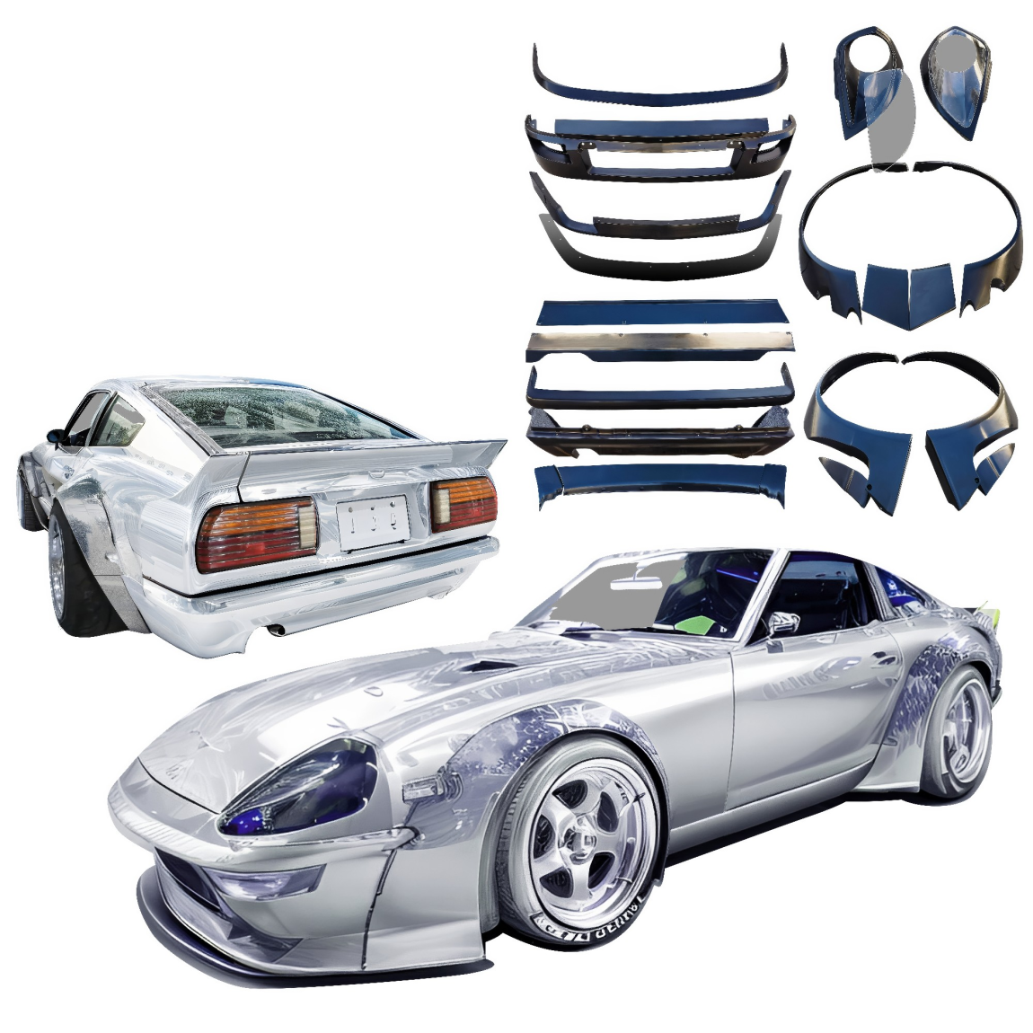 All kind of body kits for Datsun 280ZX 1979. Exterior/Wings 