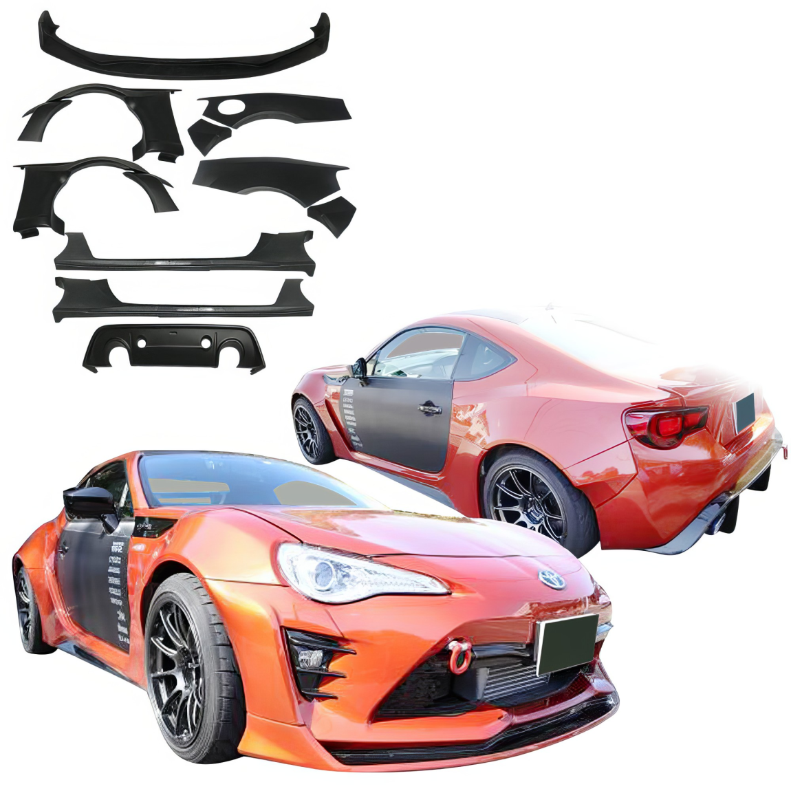 All kind of body kits for Subaru BRZ 2013. Exterior/Complete Body Kits 