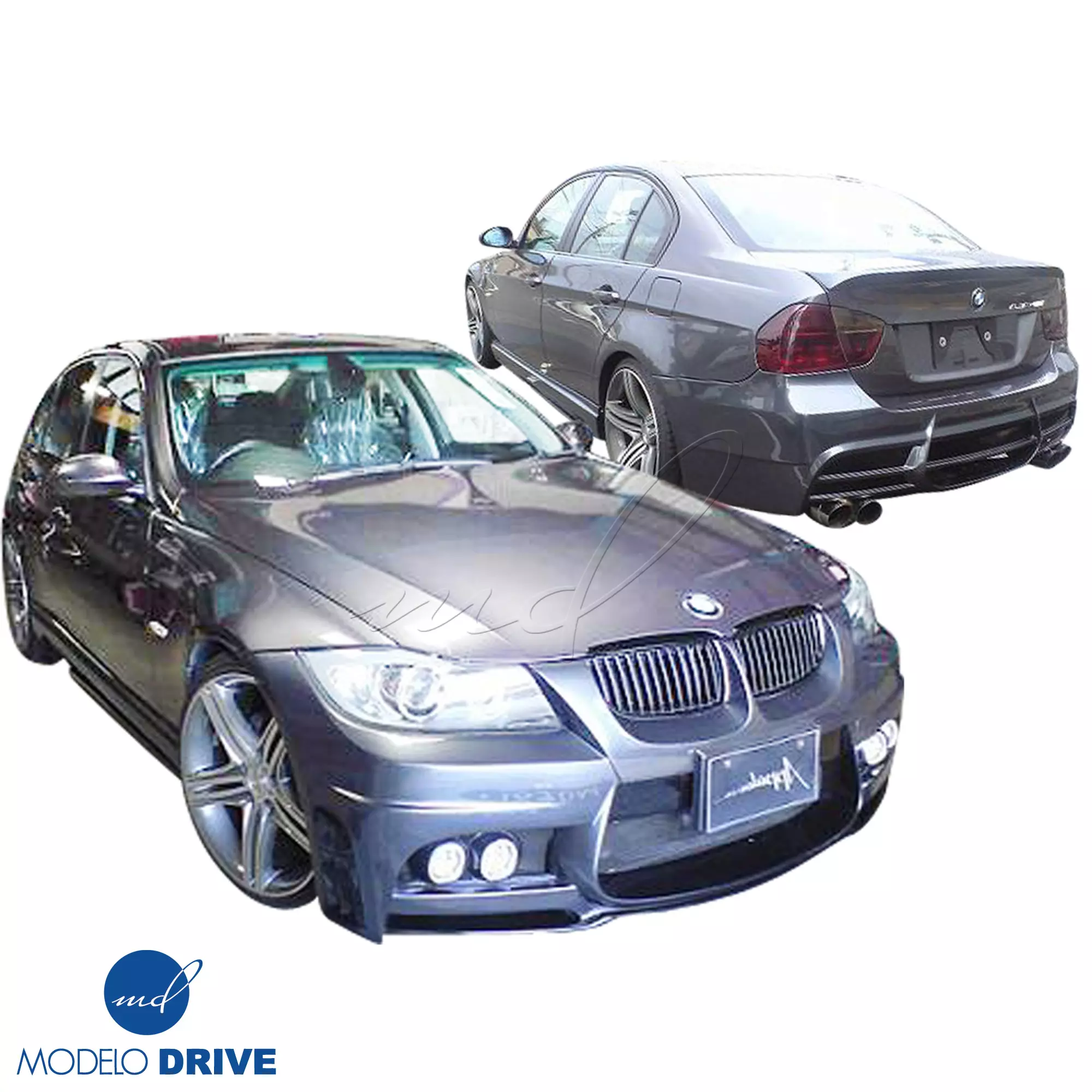 ModeloDrive FRP WAL BISO Body Kit 4pc > BMW 3-Series E90 2007-2010> 4dr - Image 1