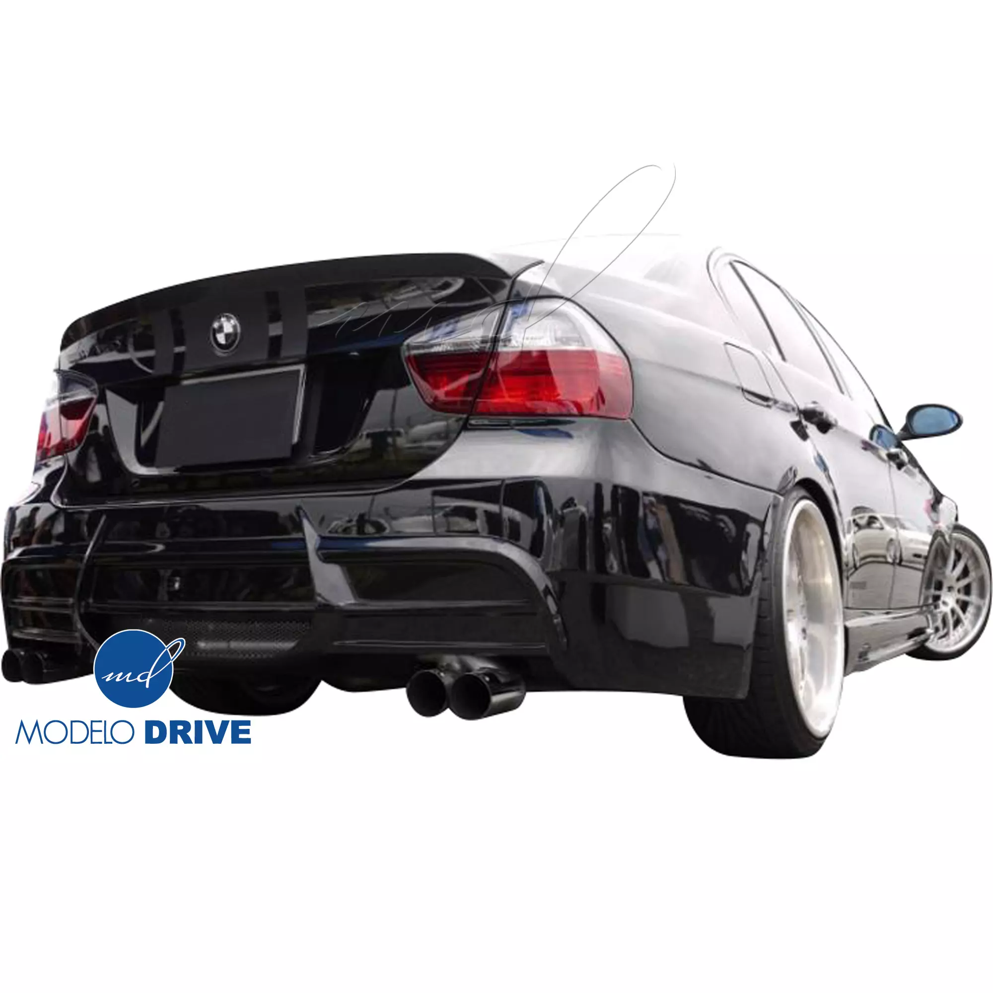 ModeloDrive FRP WAL BISO Rear Bumper > BMW 3-Series E90 2007-2010> 4dr - Image 13