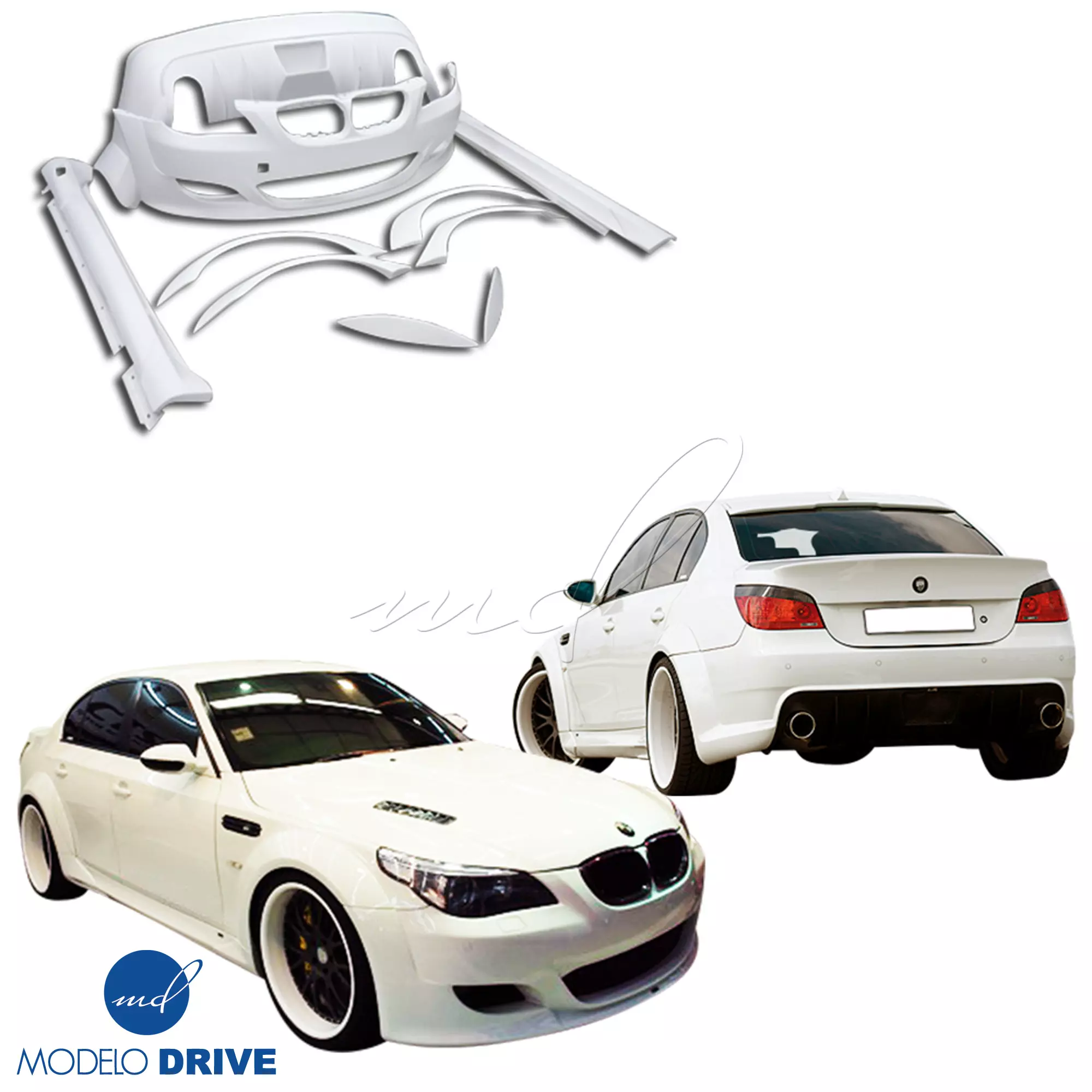 ModeloDrive FRP LUMM CL5RS Wide Body Kit > BMW 5-Series E60 2004-2010 > 4dr - Image 39