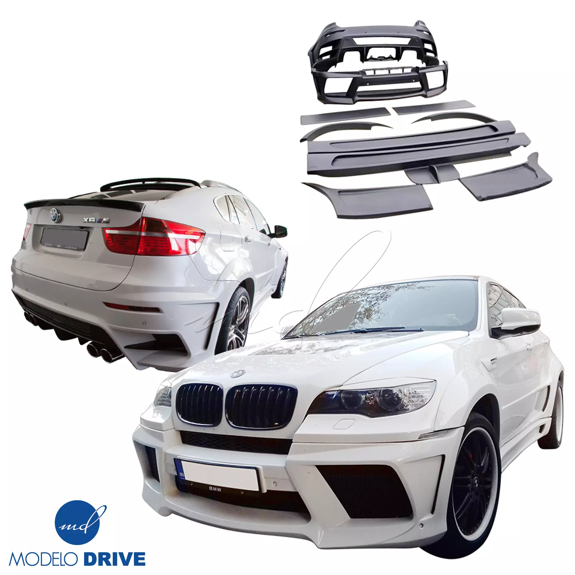 ModeloDrive FRP LUMM Wide Body Kit > BMW X6 2008-2014 > 5dr - Image 1