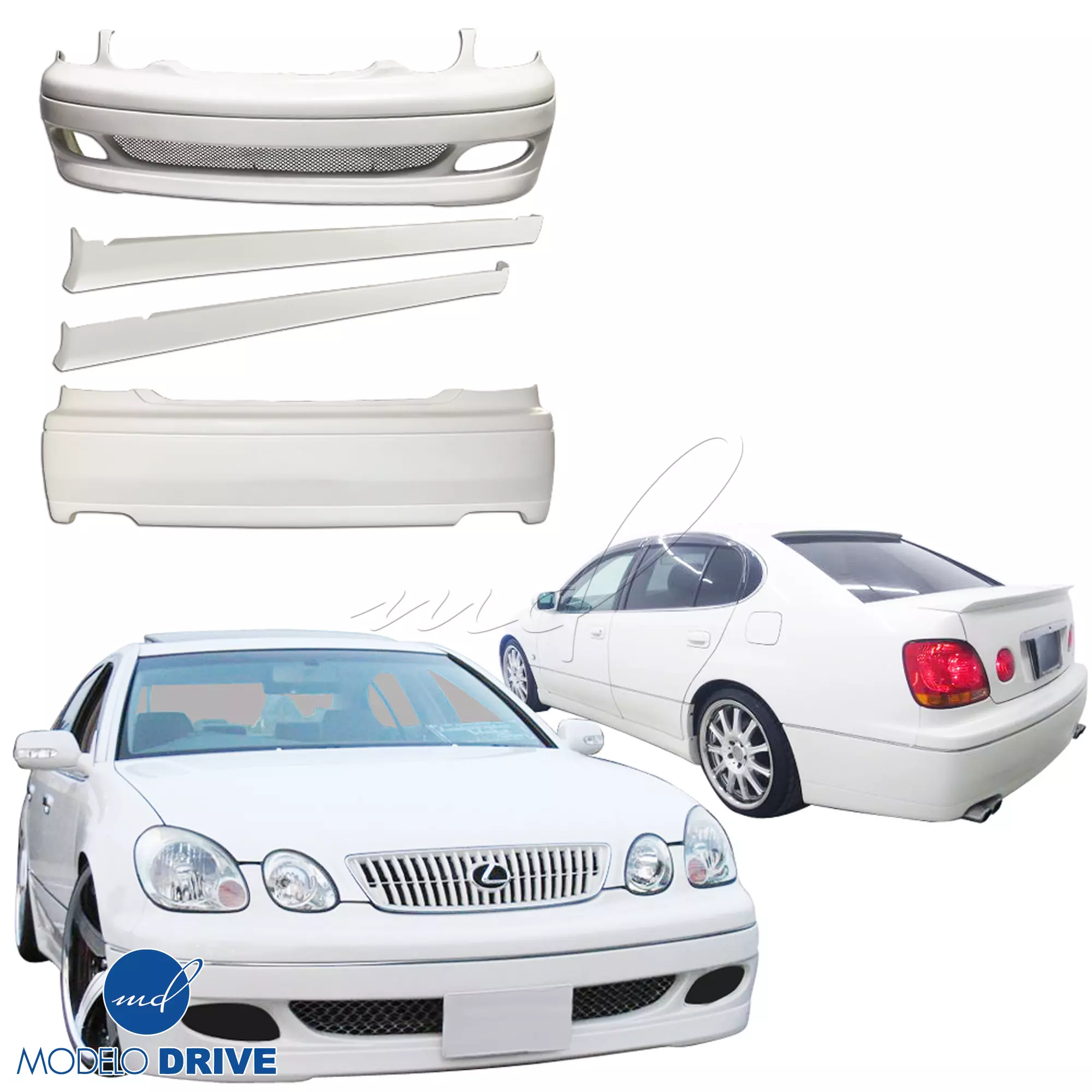 ModeloDrive FRP JUNT Body Kit 4pc > Lexus GS Series GS400 GS300 1998-2005 - Image 74