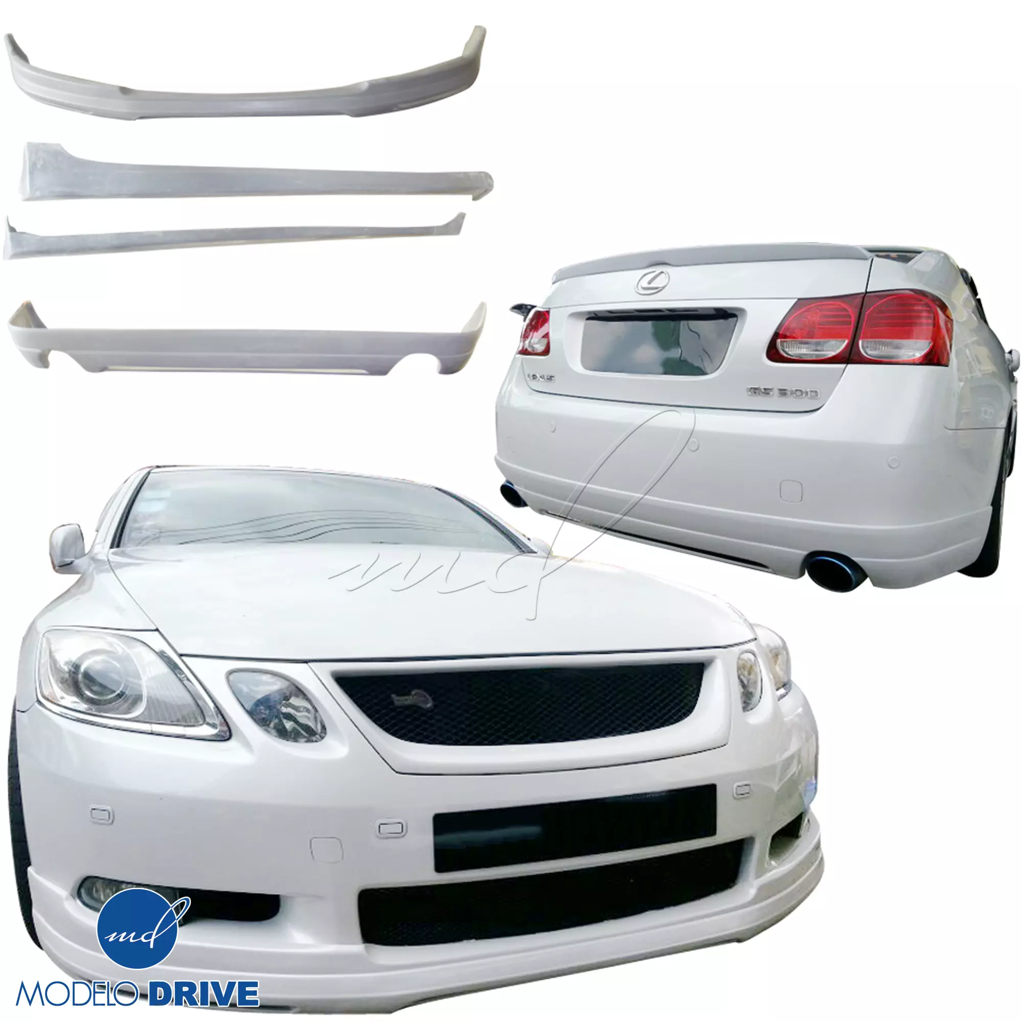 ModeloDrive FRP JPRO Body Kit 4pc > Lexus GS-Series GS300 GS350 GS430 GS450H 2006-2007 - Image 9