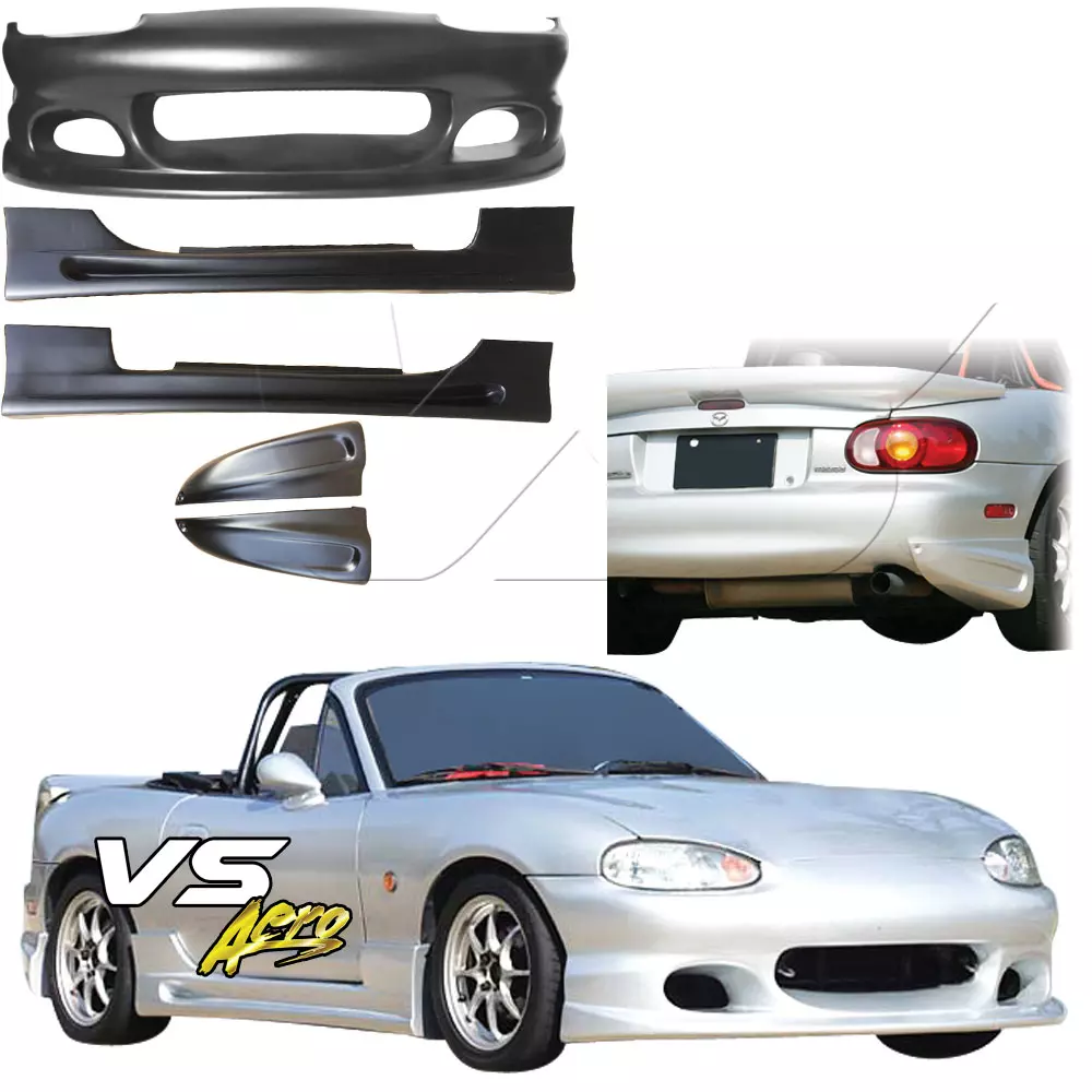 VSaero FRP BOME Body Kit 4pc > Mazda Miata MX-5 NB 1998-2005 - Image 57