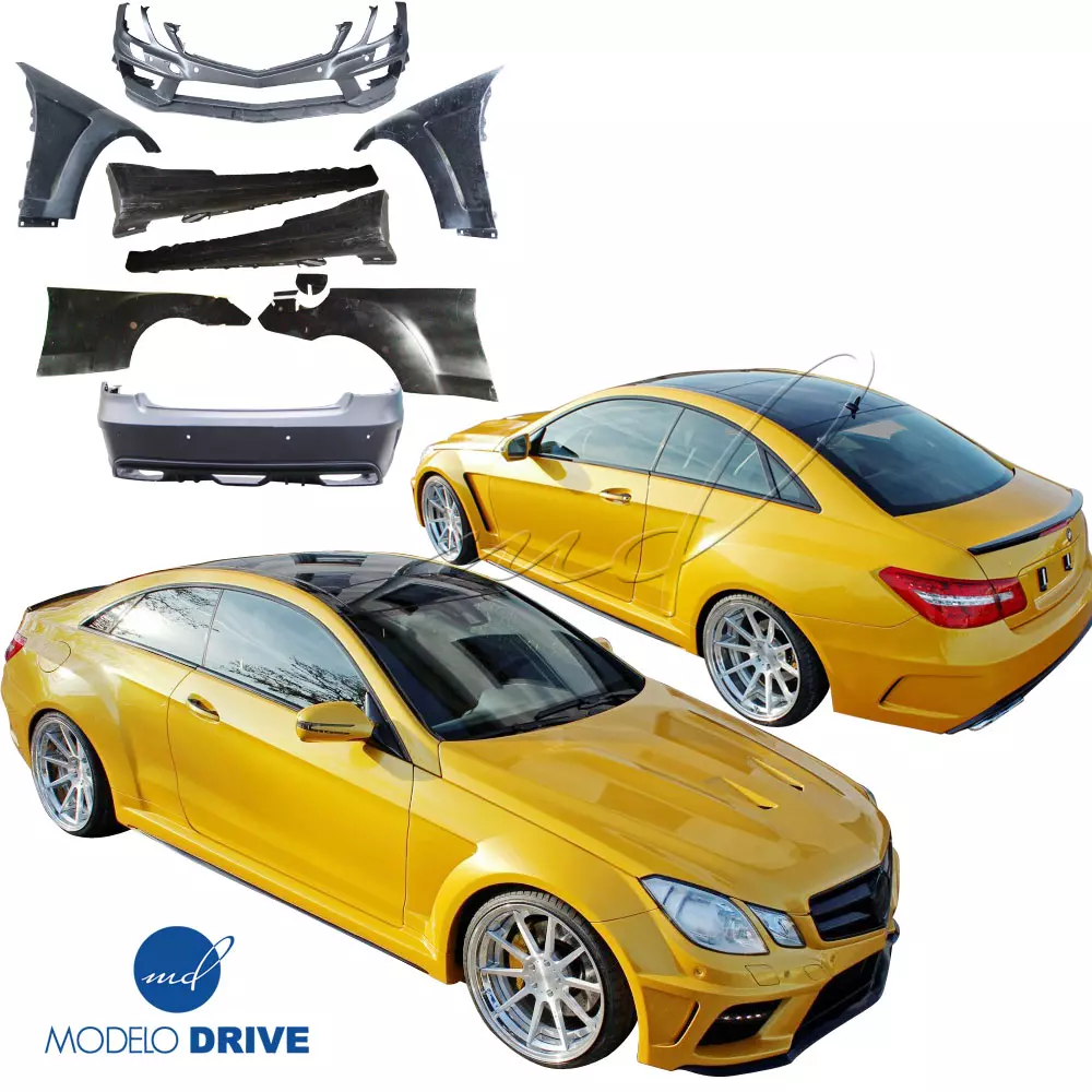 ModeloDrive FRP PDES Wide Body Kit 13pc > Mercedes-Benz E-Class C207 2010-2013 > 4dr Sedan - Image 22