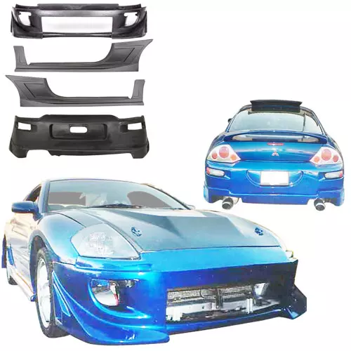 KBD Urethane Blits Style 4pc Full Body Kit > Mitsubishi Eclipse 2000-2005 - Image 1