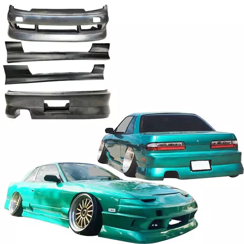 KBD Urethane Bsport2 Style 4pc Full Body Kit > Nissan 240SX 1989-1994 > 2dr Coupe - Image 1